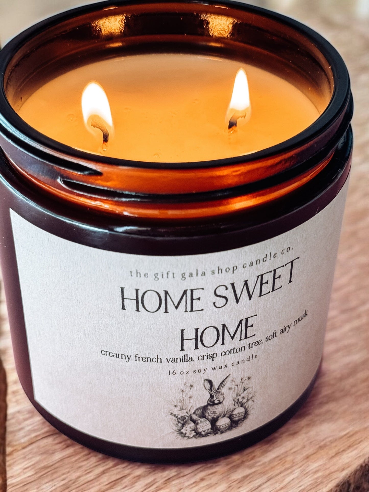 16 oz Home Sweet Home Scented Soy Candle | Best Handmade Candle for Primitive Spring Decor The Gift Gala Shop Candle Co.