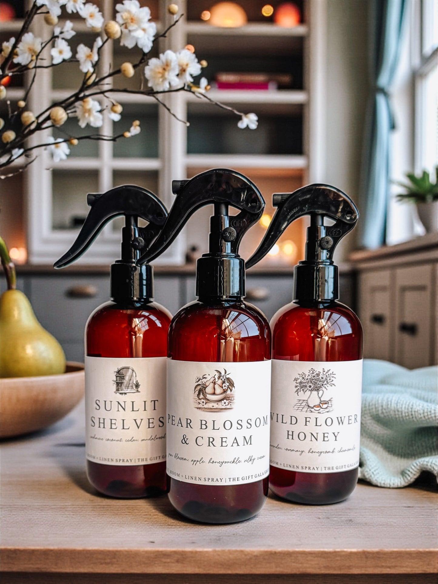 8 oz Spring Room Sprays | Home Fragrance Mist | Fresh & Calming Spring Scents | Non-Toxic The Gift Gala Shop Candle Co.