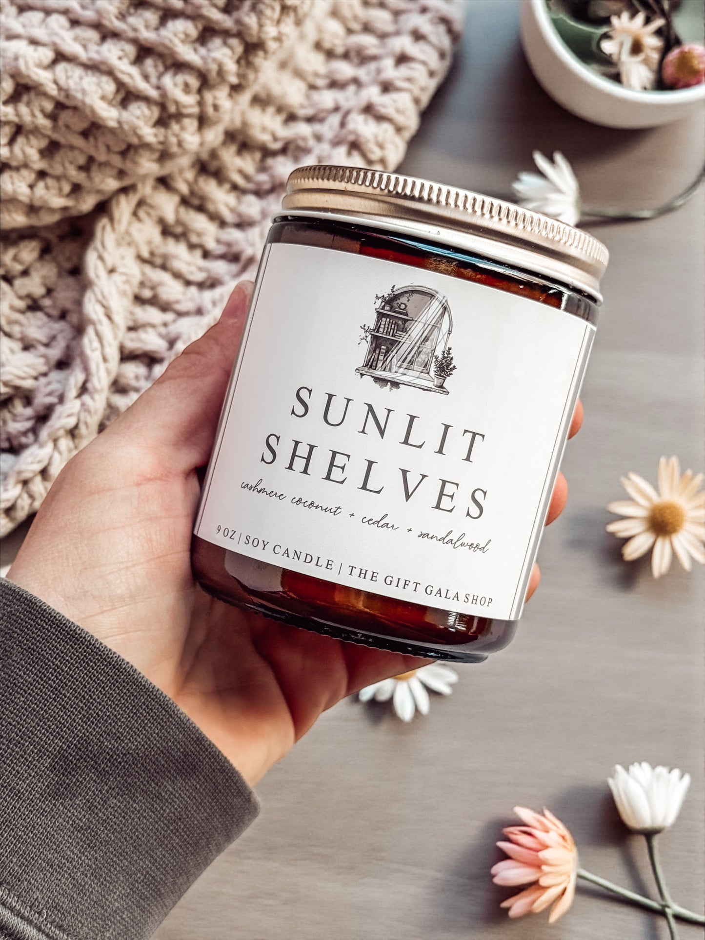 9 oz Spring Soy Candles | Rustic Amber Jar Candles | Soft Spa, Fresh & Floral Scents | Hand Poured Non-Toxic Candles The Gift Gala Shop Candle Co.