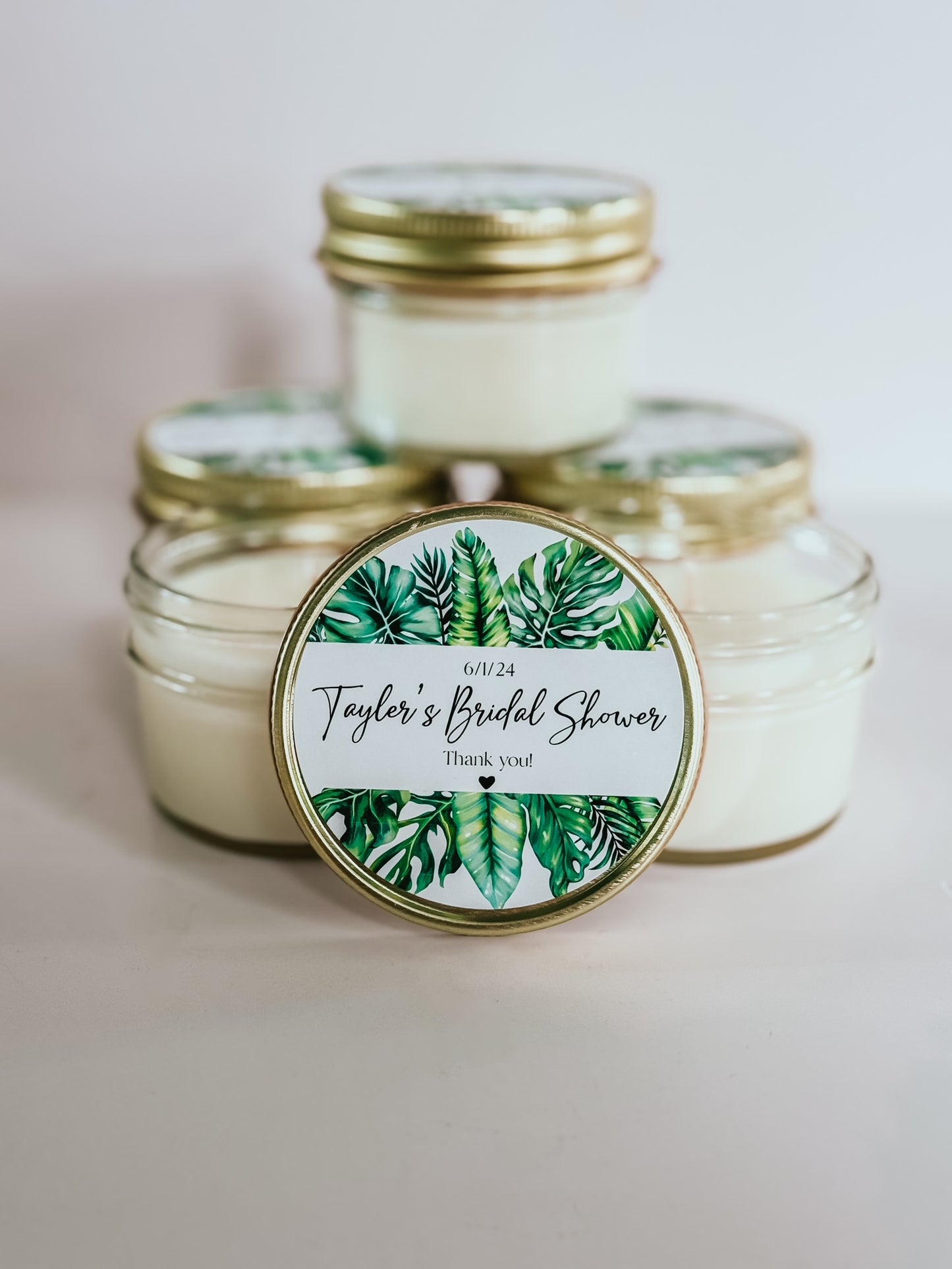 Destination Wedding Favors | Tropical Bridal Shower Favor Candles