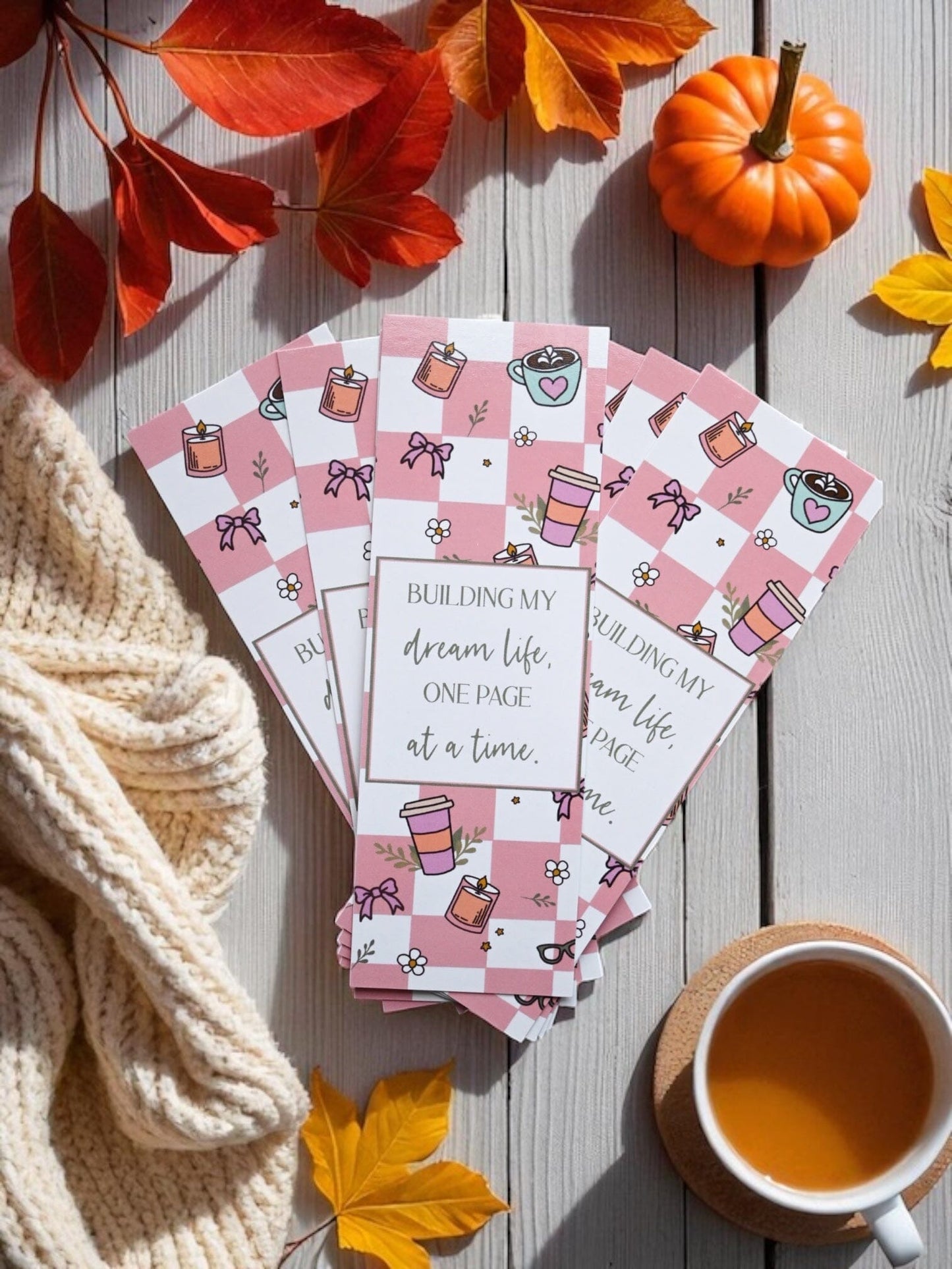 Building My Dream Life Motivational Bookmark - Self Growth Bookmark - Gift for Readers The Gift Gala Shop Candle Co.