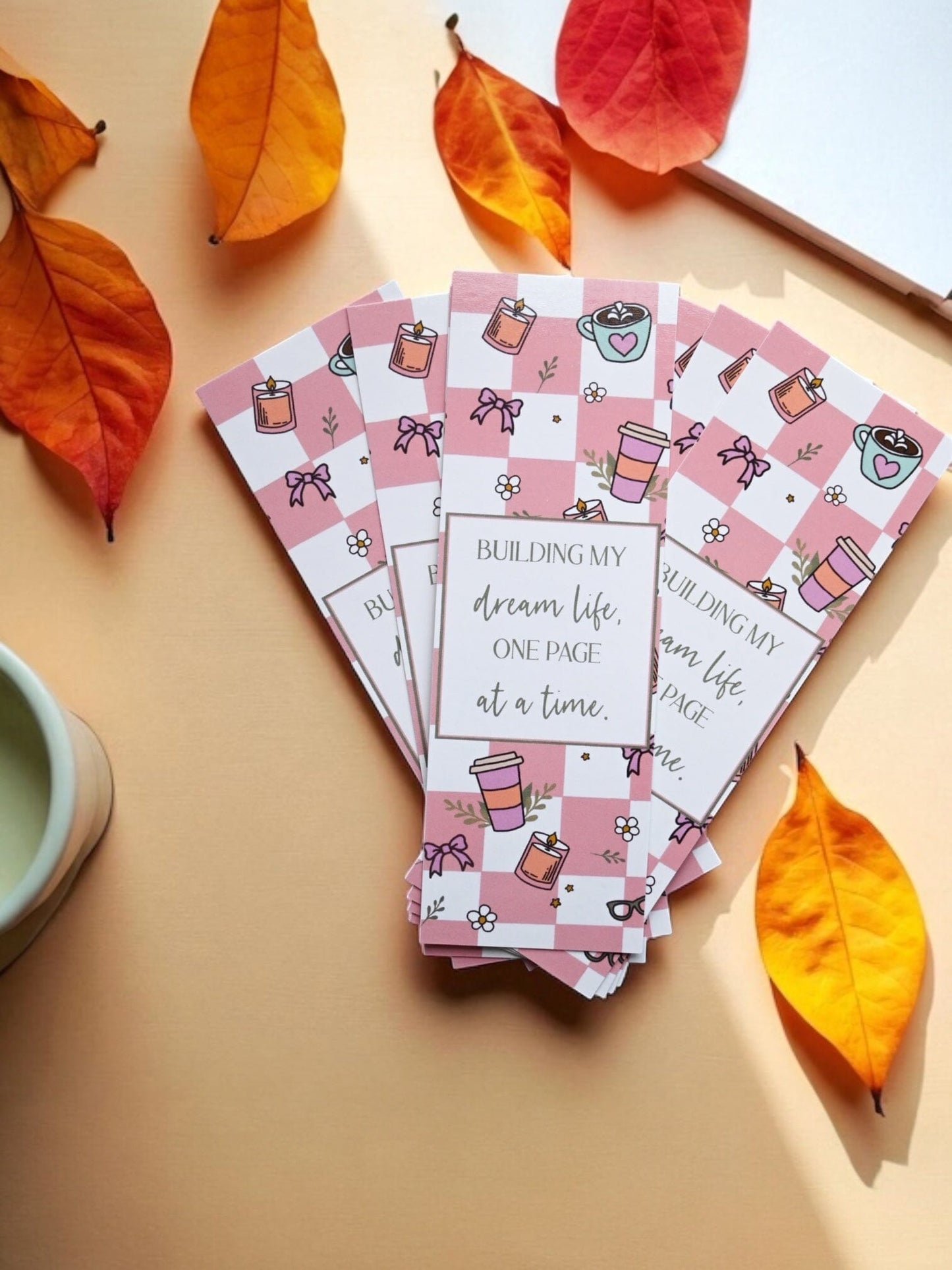 Building My Dream Life Motivational Bookmark - Self Growth Bookmark - Gift for Readers The Gift Gala Shop Candle Co.