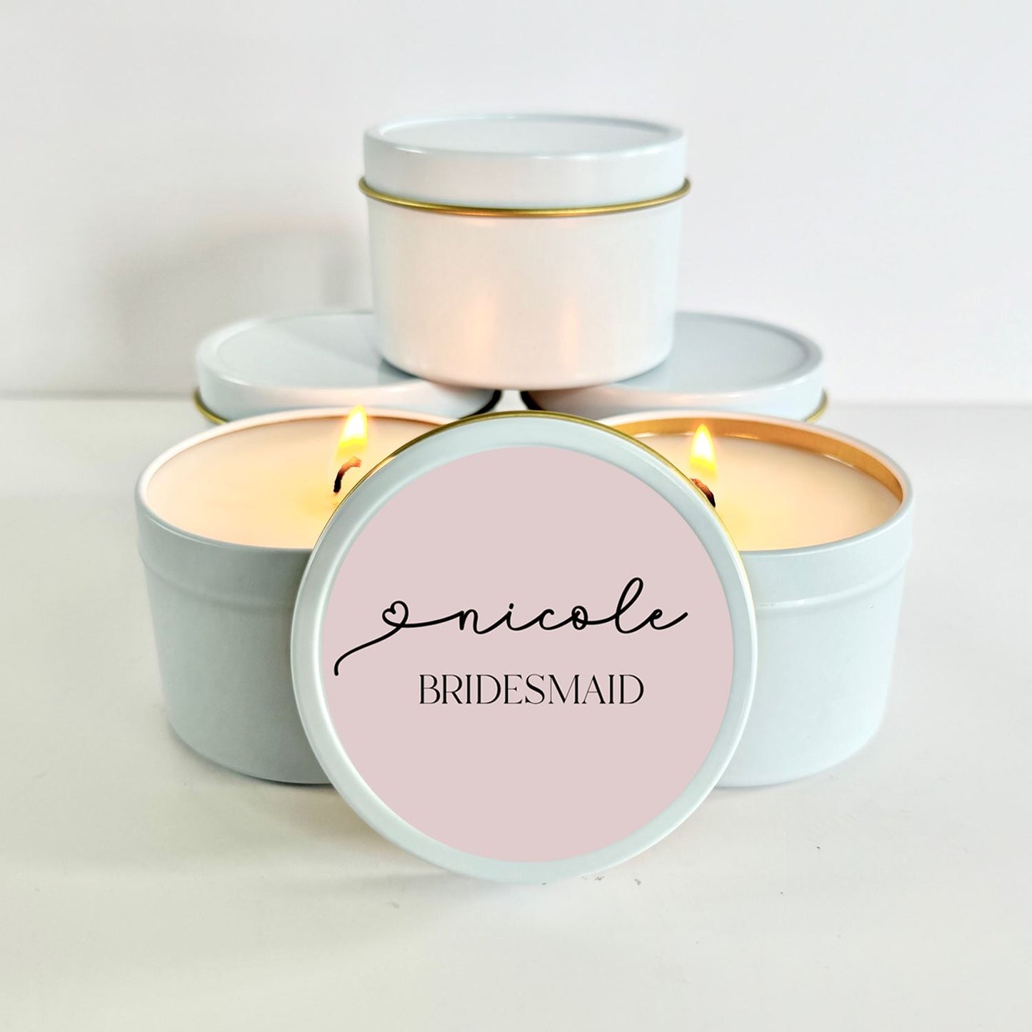 Bulk Bridesmaid Proposal Gift | Personalized Bridesmaid Candles Candle Favors The Gift Gala Shop Candle Co.