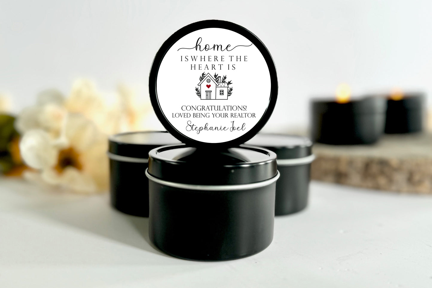 Custom Realtor Closing Gift, Bulk Candles, Title Company Gift for Clients, Personalized Gift for New Homeowners, Mortgage Gift, Housewarming Candle Favors The Gift Gala Shop Candle Co.