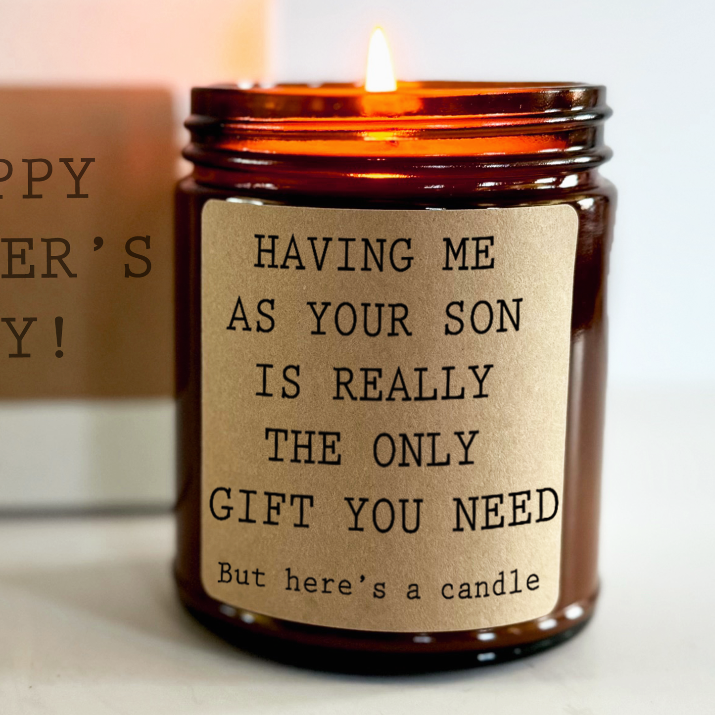 Funny Dad Candle | Personalized Candle Gift for Dad