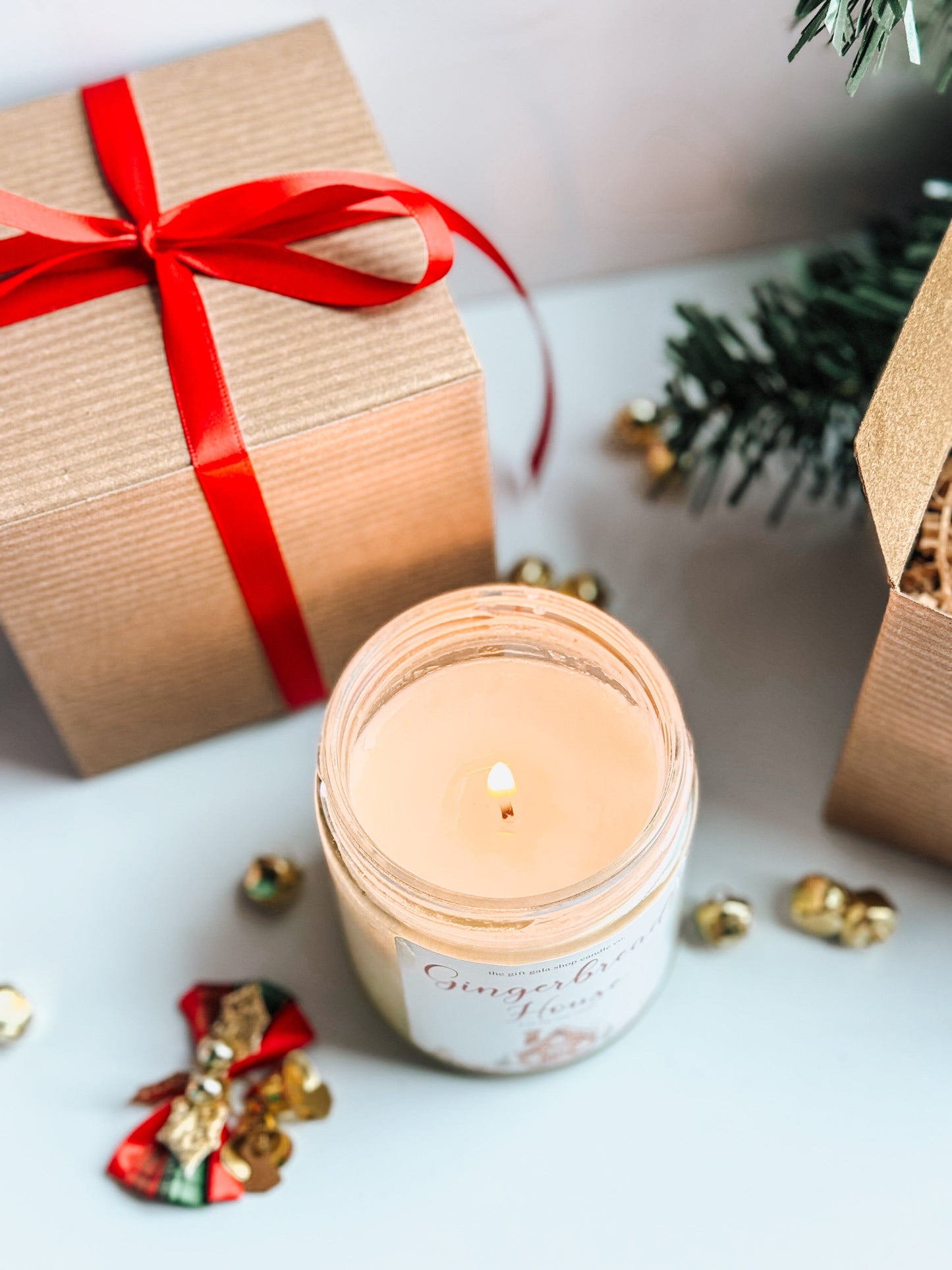 Gingerbread House Candle | Handmade Soy Candle | Toxin Free Candle | Holiday Bakery Scented Candle | Christmas Table Decor | Stocking Stuffer Thegiftgalashop