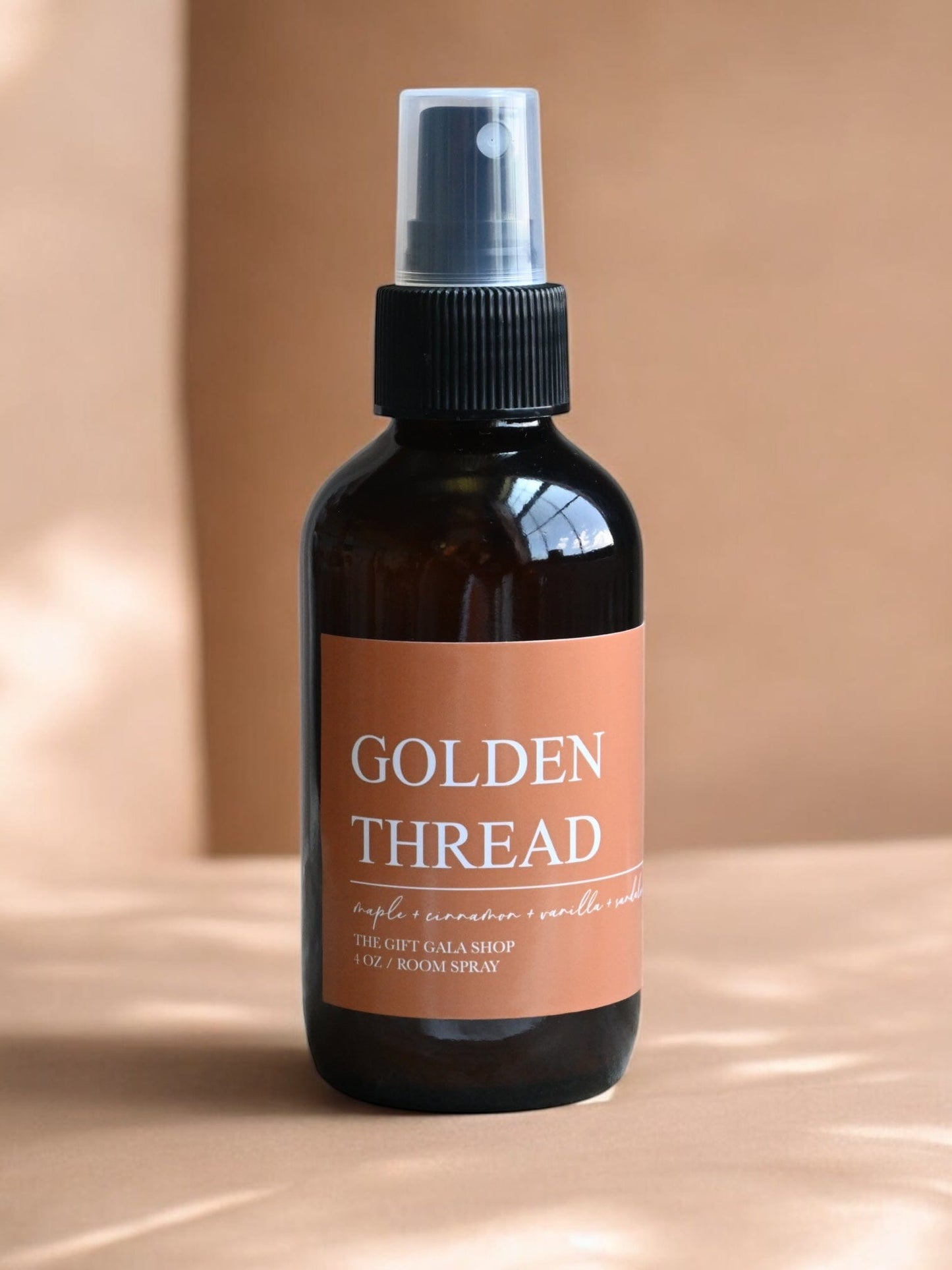Golden Thread Fall Room Spray – Maple, Cinnamon & Vanilla Ambrette | Warm Gourmand Autumn Mist | Non-Toxic Linen & Room Spray room spray The Gift Gala Shop Candle Co.