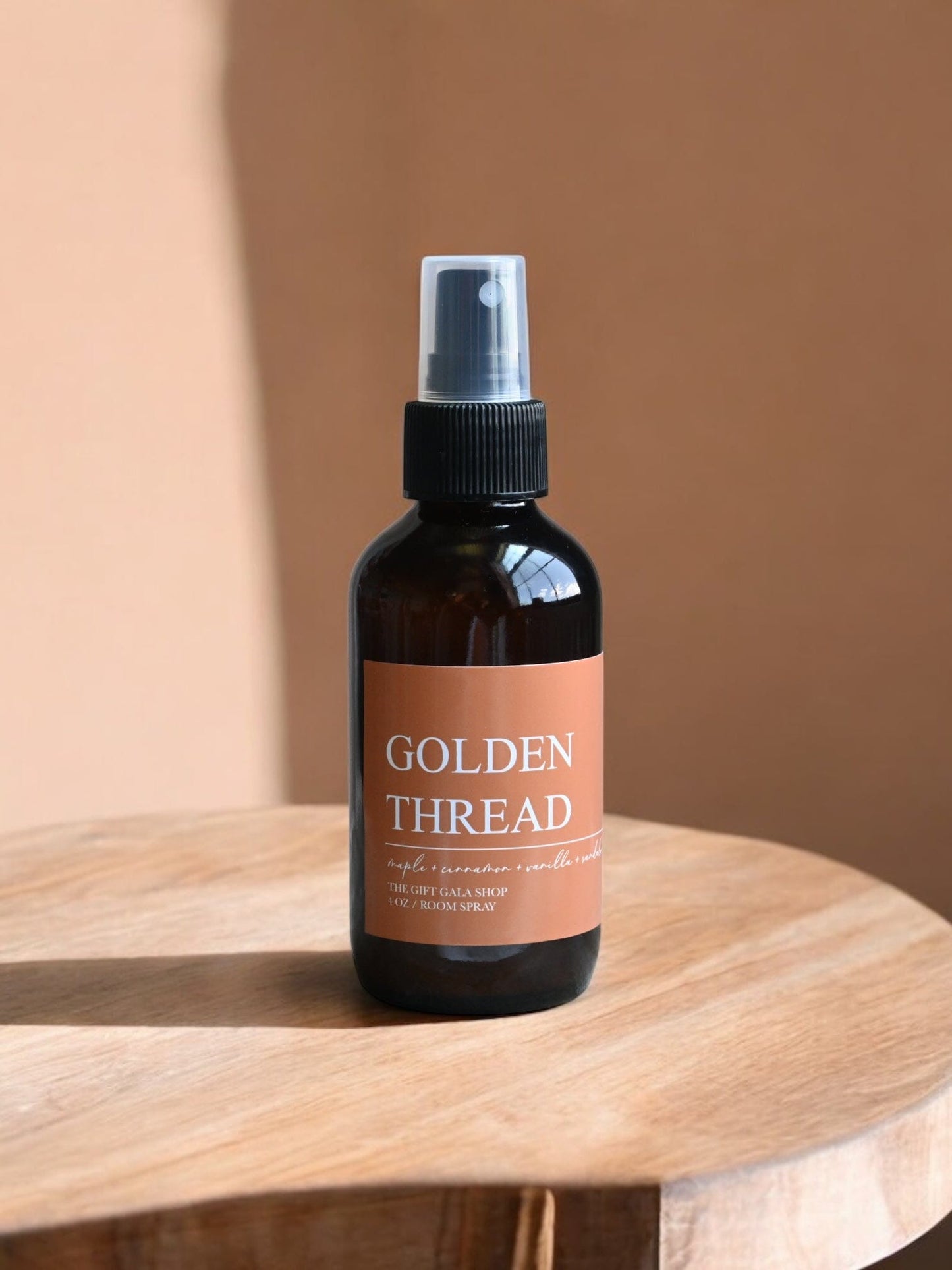 Golden Thread Fall Room Spray – Maple, Cinnamon & Vanilla Ambrette | Warm Gourmand Autumn Mist | Non-Toxic Linen & Room Spray room spray The Gift Gala Shop Candle Co.