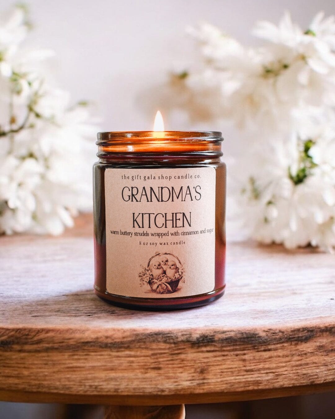 Grandmas Kitchen 8 oz Scented Soy Candle for Easter | Easter Decor for Rustic, Vintage Homes | Natural Home Fragrance Gift The Gift Gala Shop Candle Co.