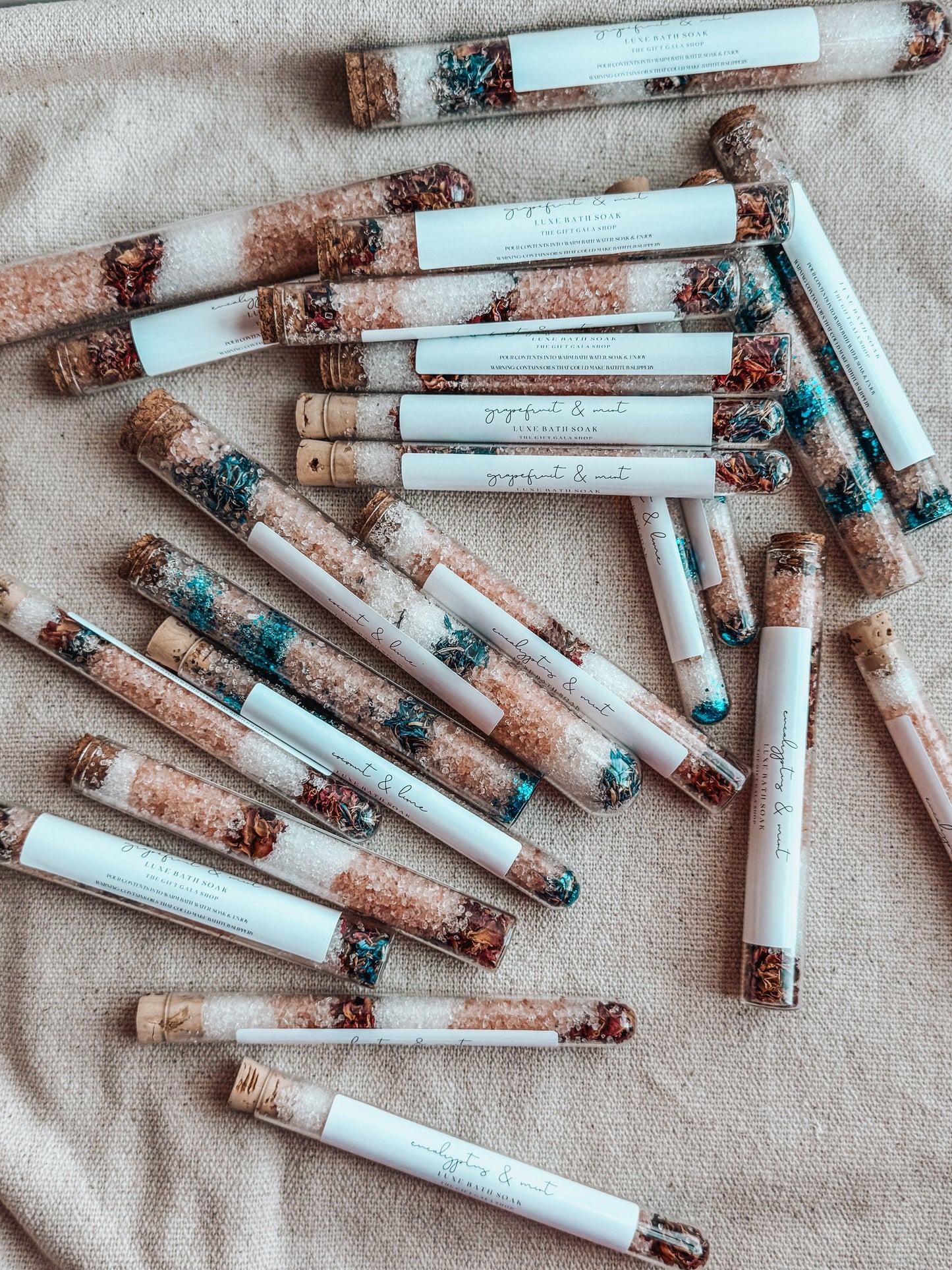 Grapefruit & Mint Botanical Bath Soak | Natural Bath Salt Soak The Gift Gala Shop Candle Co.