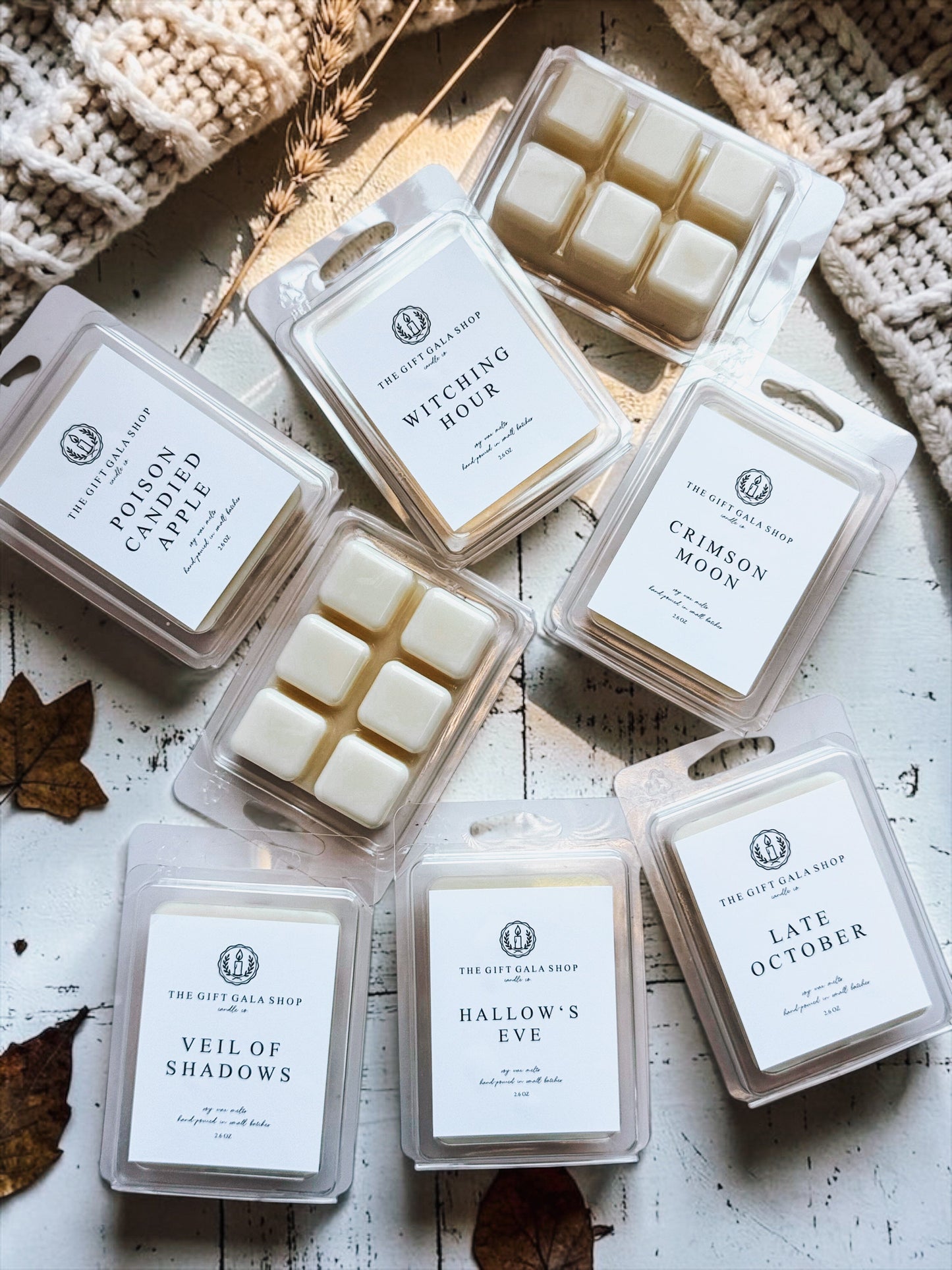 Halloween Wax Melts | Nontoxic Handmade Soy Wax Melts | Spooky Fall Scents | Vintage Halloween Home Fragrance The Gift Gala Shop Candle Co.