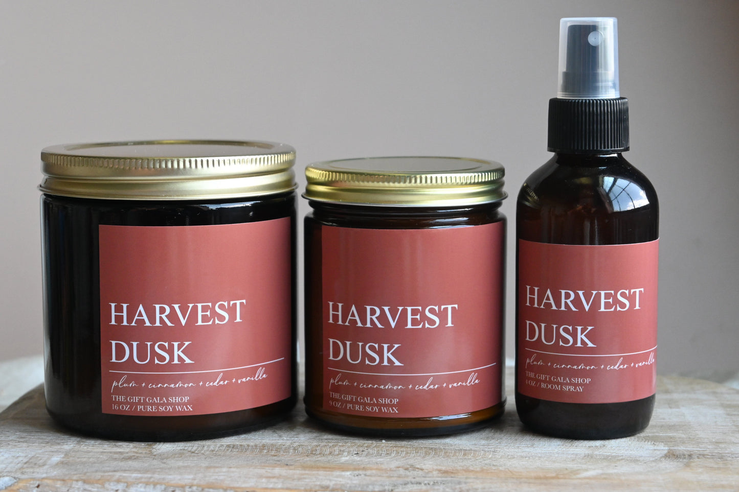 Harvest Dusk Fall Room Spray – Plum, Cinnamon & Vanilla | Cozy Autumn Home Mist | Non-Toxic Linen & Room Spray Linen Spray The Gift Gala Shop Candle Co.