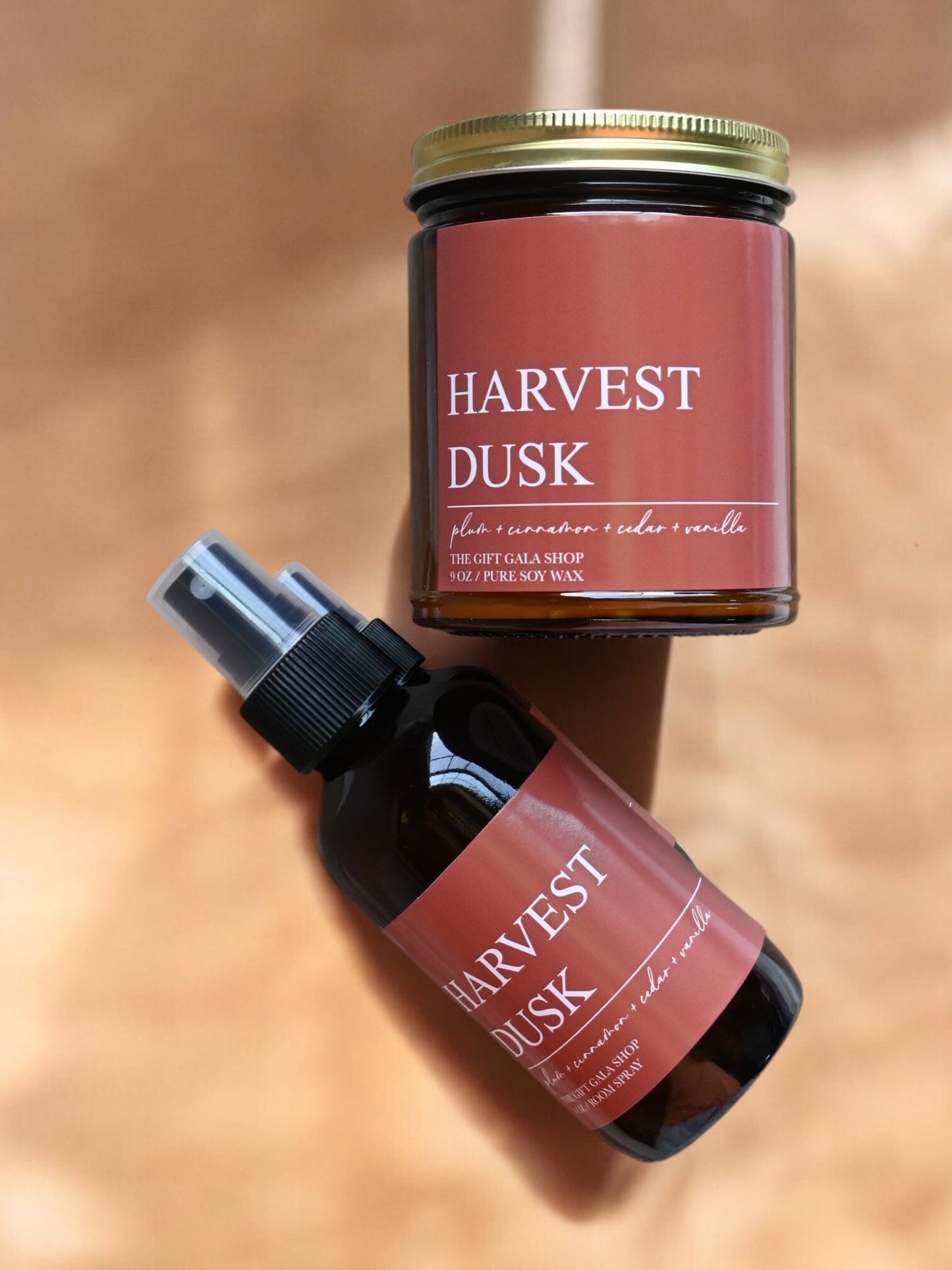 Harvest Dusk Fall Room Spray – Plum, Cinnamon & Vanilla | Cozy Autumn Home Mist | Non-Toxic Linen & Room Spray Linen Spray The Gift Gala Shop Candle Co.