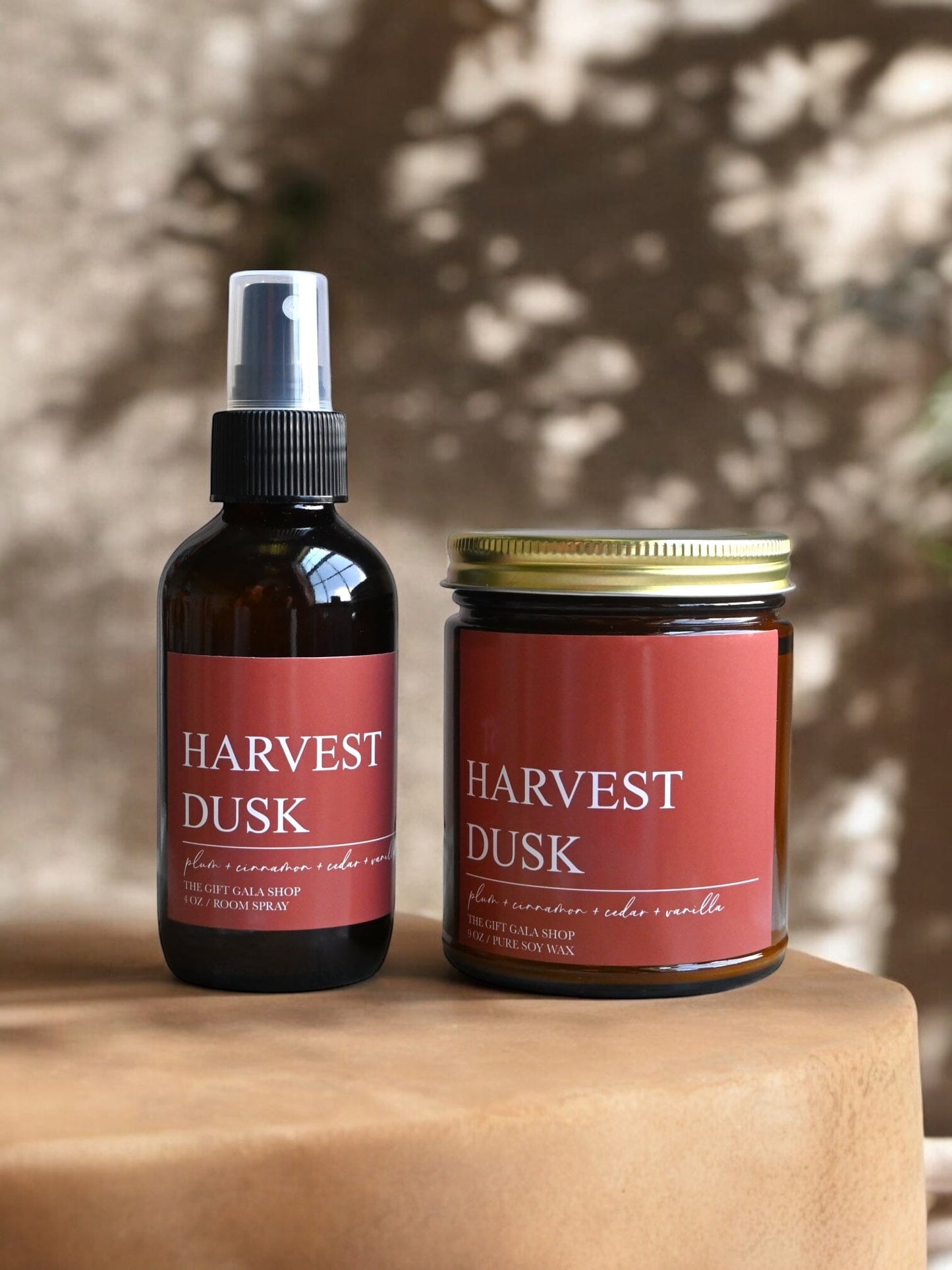 Harvest Dusk Fall Room Spray – Plum, Cinnamon & Vanilla | Cozy Autumn Home Mist | Non-Toxic Linen & Room Spray Linen Spray The Gift Gala Shop Candle Co.