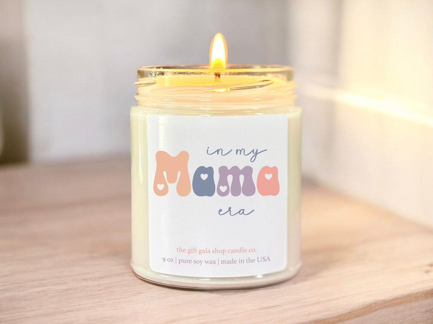 In My Mama Era Scented Candle, Aesthetic Candle for Moms, 8 oz Scented Soy Candle The Gift Gala Shop Candle Co.