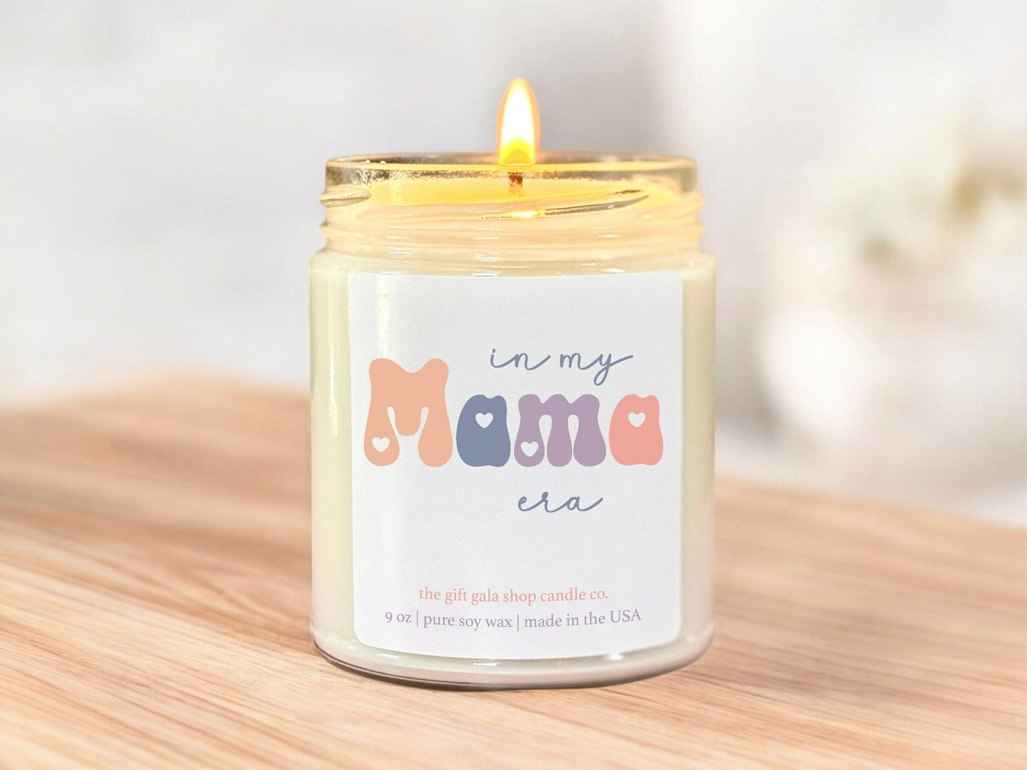 In My Mama Era Scented Candle, Aesthetic Candle for Moms, 8 oz Scented Soy Candle The Gift Gala Shop Candle Co.
