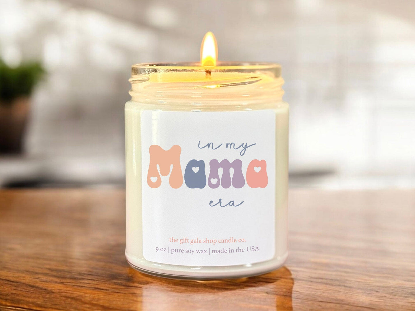 In My Mama Era Scented Candle, Aesthetic Candle for Moms, 8 oz Scented Soy Candle The Gift Gala Shop Candle Co.