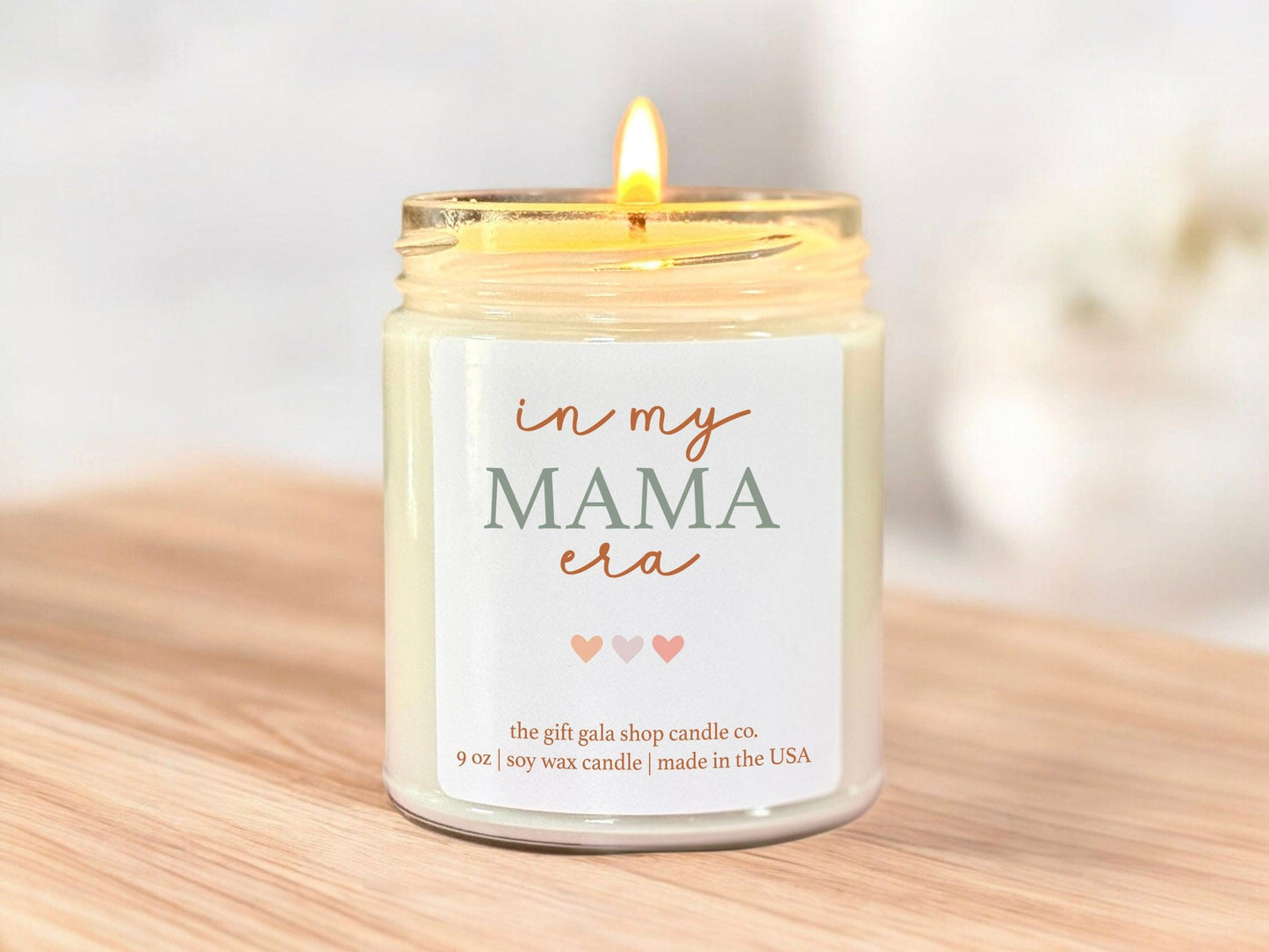 In My Mama Era Scented Candle, Pastel Aesthetic Candle for Moms, Small Batch Scented Soy Candle The Gift Gala Shop Candle Co.