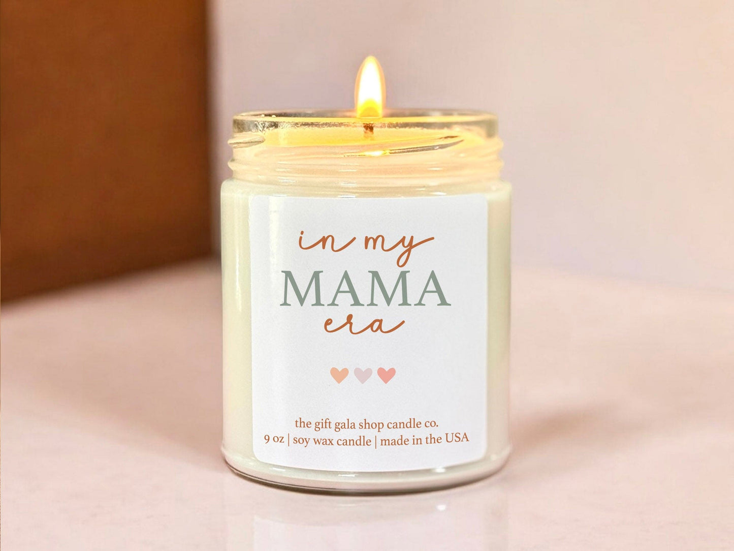 In My Mama Era Scented Candle, Pastel Aesthetic Candle for Moms, Small Batch Scented Soy Candle The Gift Gala Shop Candle Co.