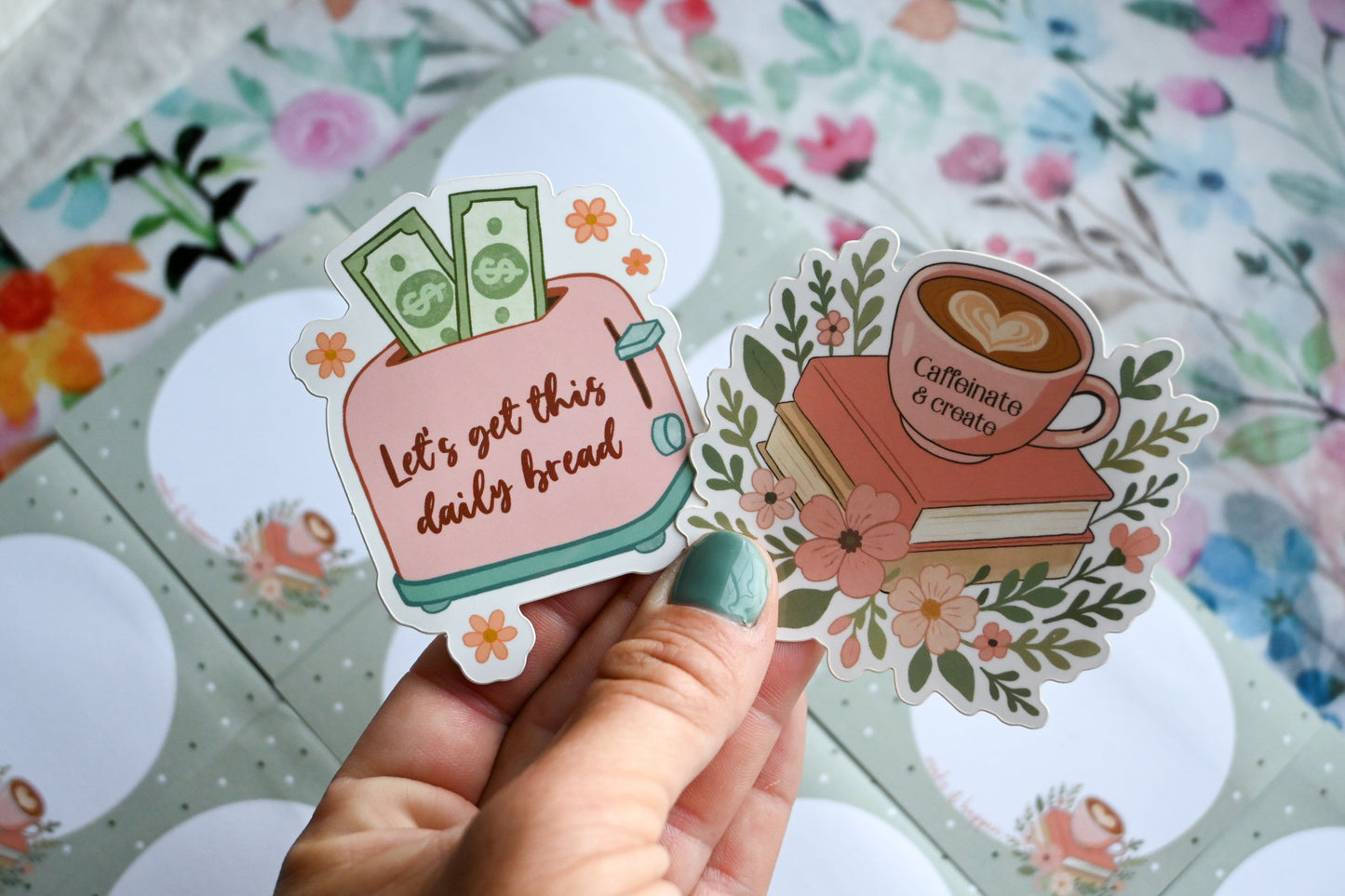 Let's Get This Daily Bread Vinyl Sticker - Motivational Small Business Sticker The Gift Gala Shop Candle Co.