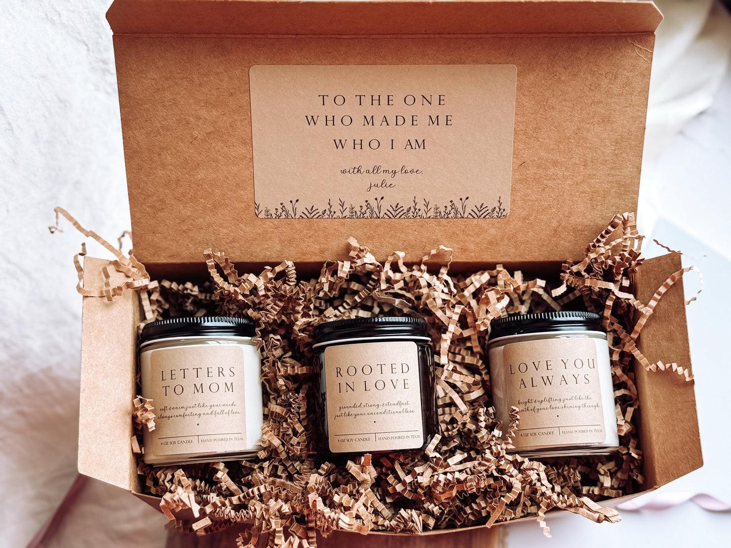 Mother's Day Candle Gift Box | Mom Candle Set of 3 | Personalized Candle Gift Set The Gift Gala Shop Candle Co.