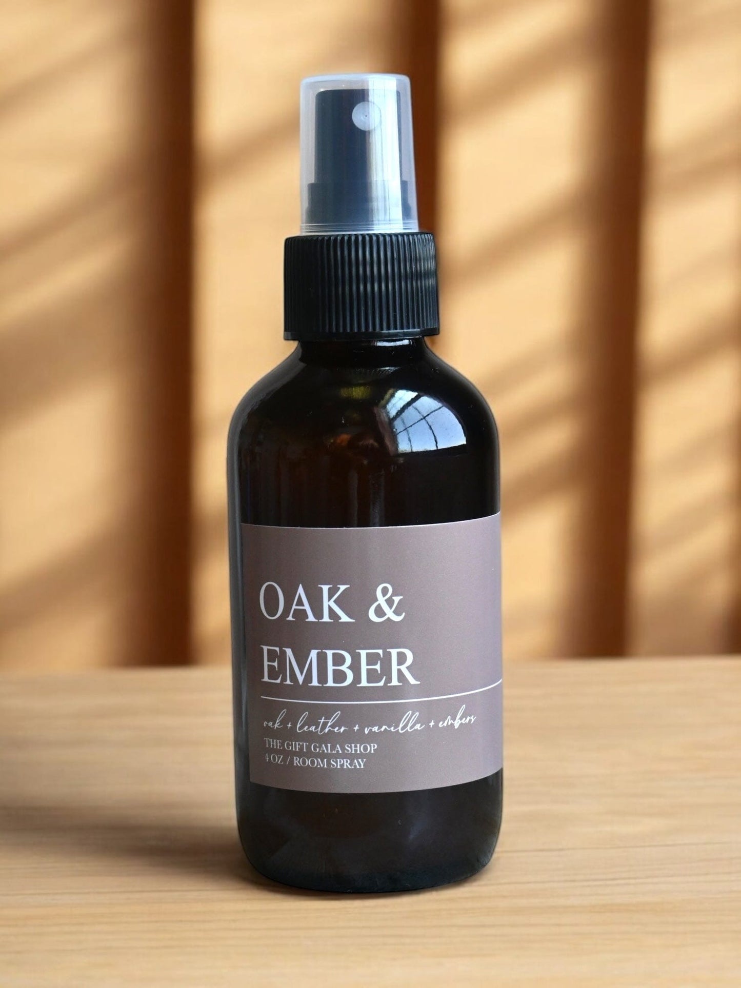Oak & Ember Fall Room Spray – Oak, Vanilla & Whiskey | Warm Woody Autumn Mist | Non-Toxic Linen & Room Spray room spray The Gift Gala Shop Candle Co.