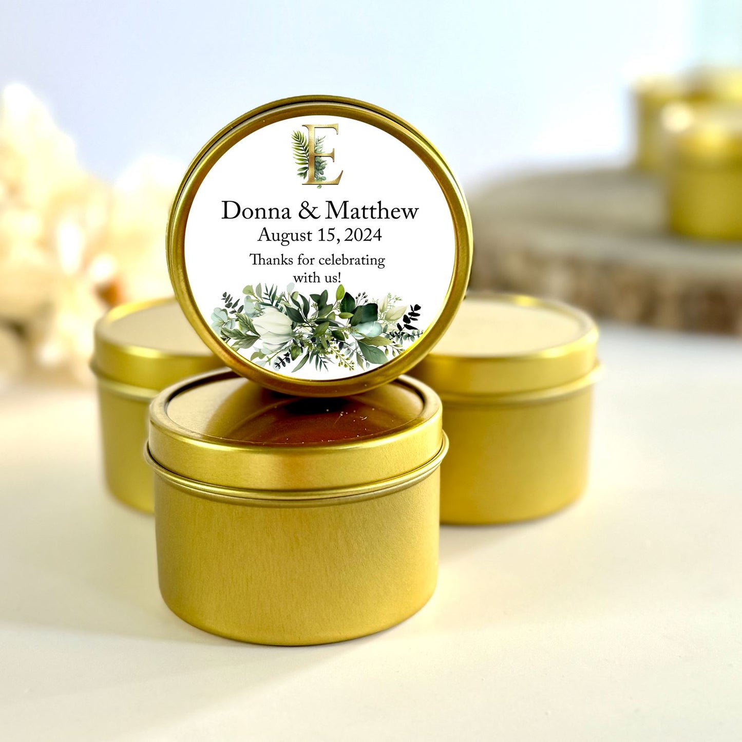 Personalized Destination Wedding Favors | Bulk Wedding Favor Candles Candle Favors The Gift Gala Shop Candle Co.
