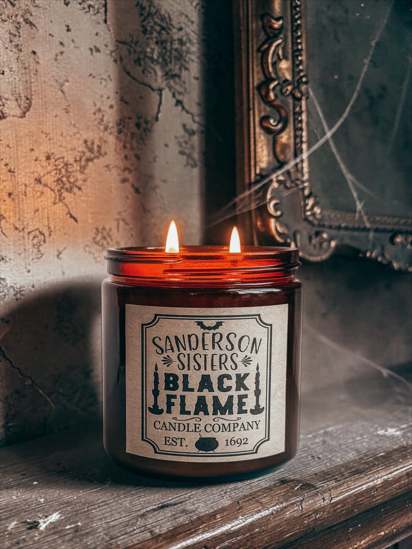 Sanderson Sisters Candle | Hocus Pocus Halloween Candle | 16 oz Nontoxic Soy Candle | 2 Wick Halloween Home Fragrance The Gift Gala Shop Candle Co.