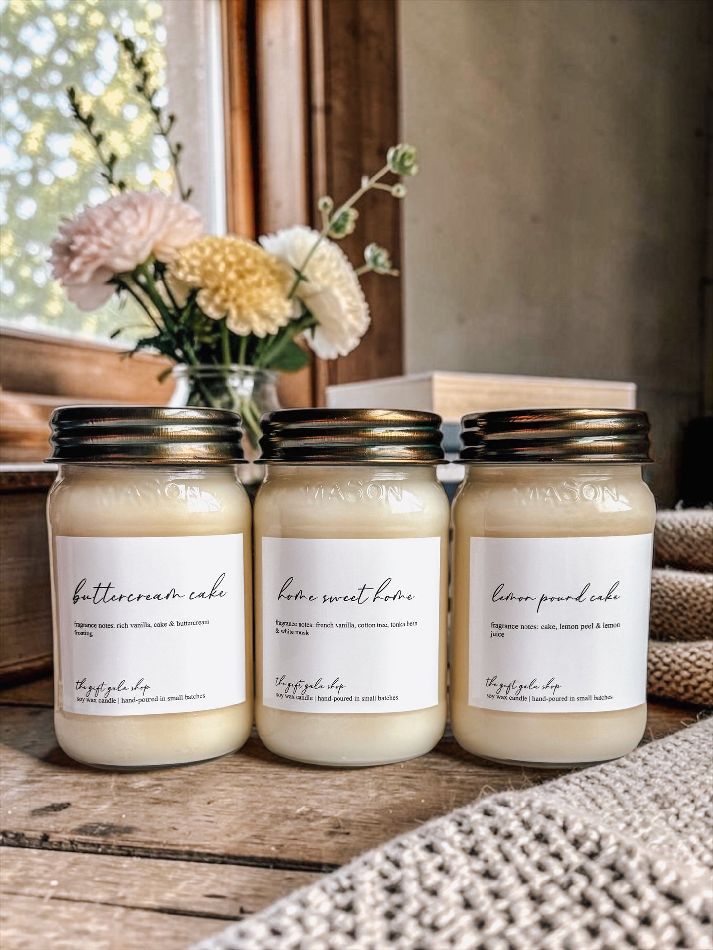 Summer Soy Candle | 16 oz Mason Jar or 9 oz Jar Candle - Single Wick | Non-Toxic Candle | Beachy, Citrus & Cozy Home Fragrance Scents The Gift Gala Shop Candle Co.