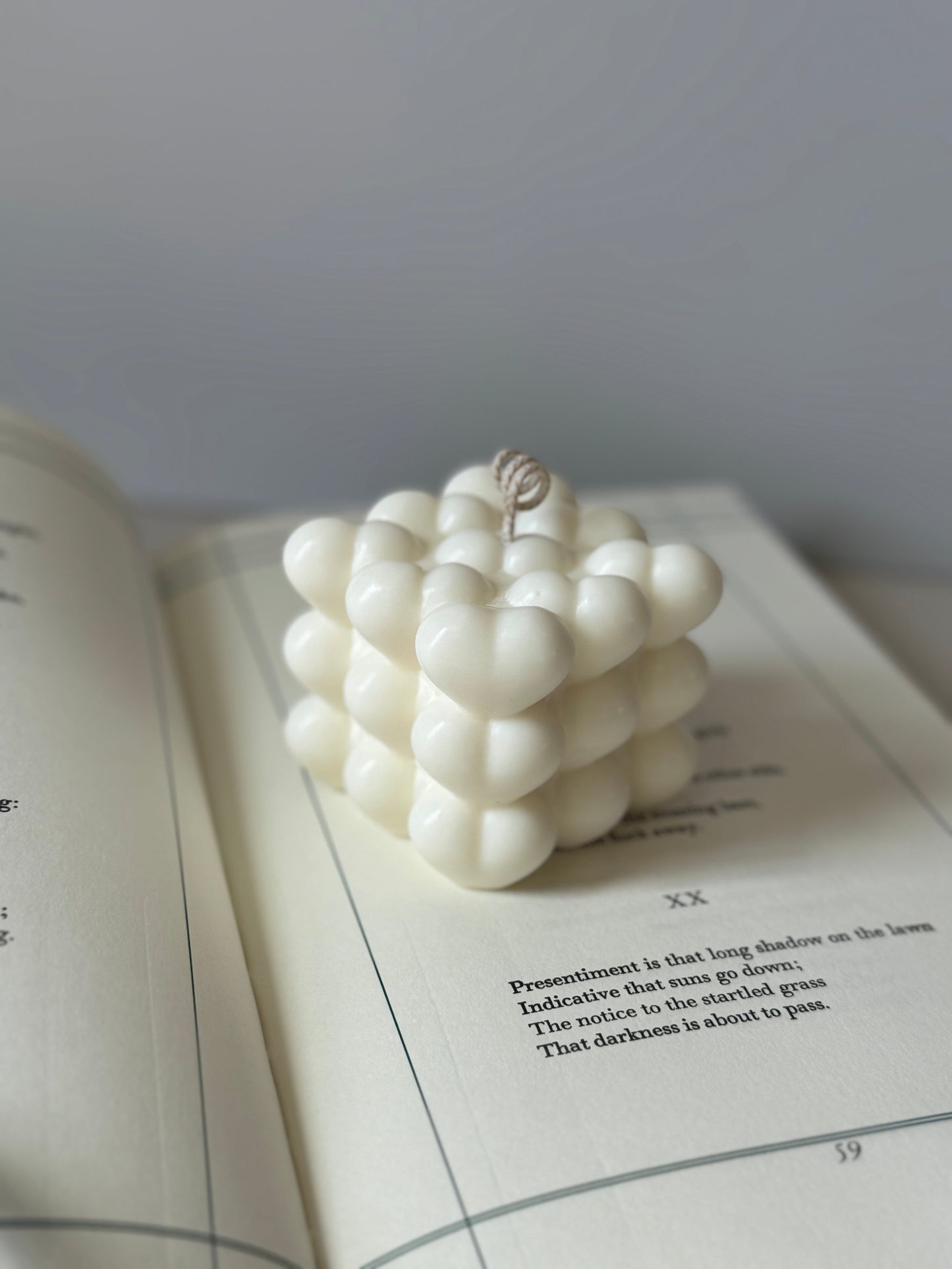 Wave of Hearts Bubble Candle | Decorative Soy Candle Decorative Candle The Gift Gala Shop Candle Co.