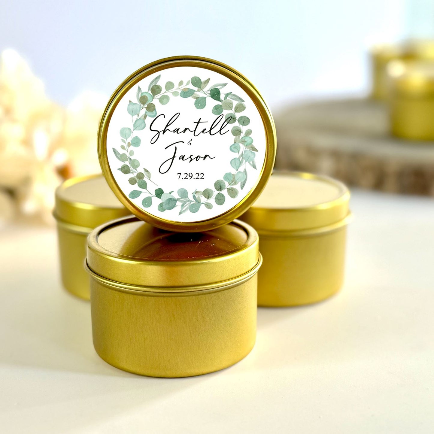 Wedding Favor Candles | Bulk Custom Candle Favors candle favors The Gift Gala Shop Candle Co.