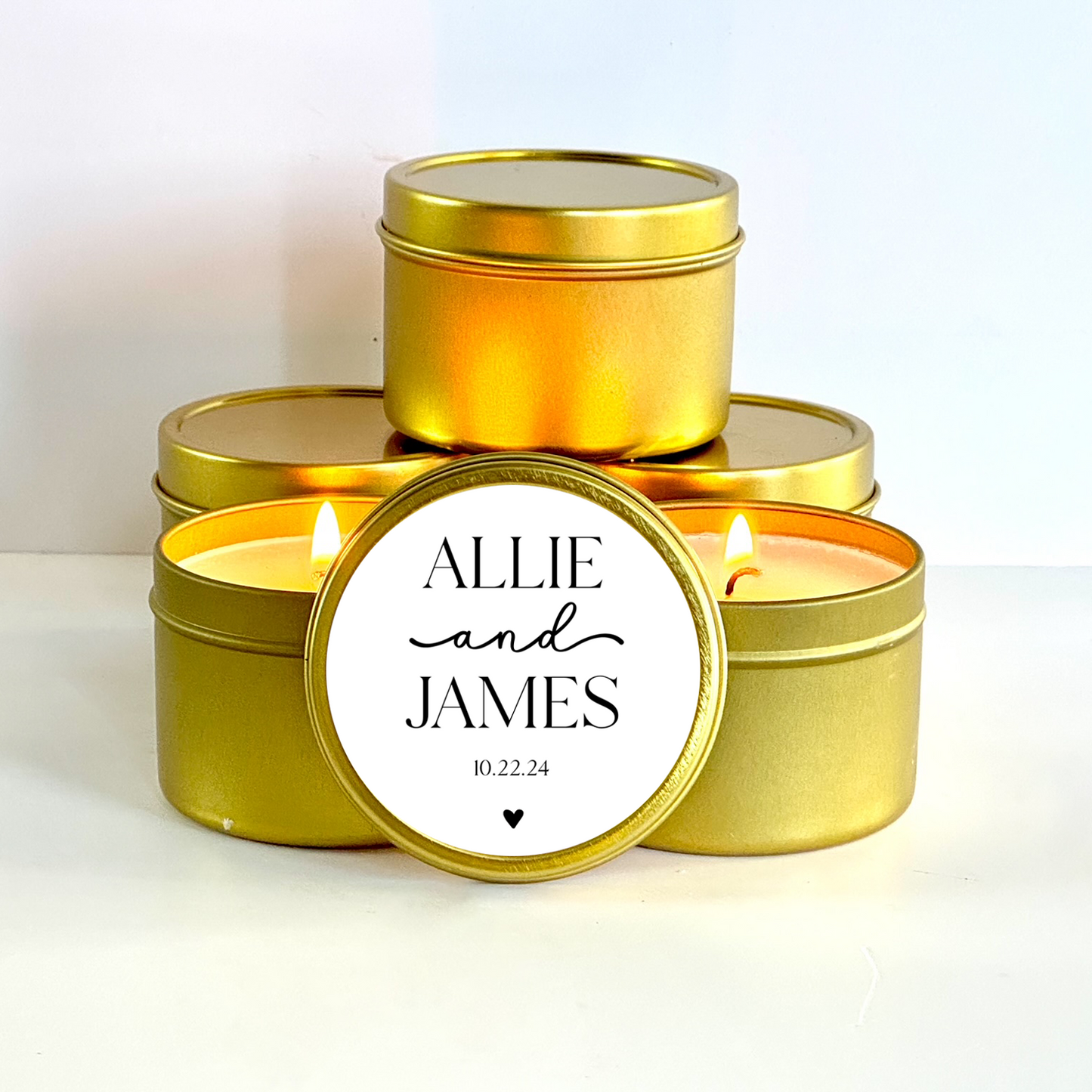 Modern Minimalist Candle Favors for Wedding | Bulk Wedding Favors for Guests