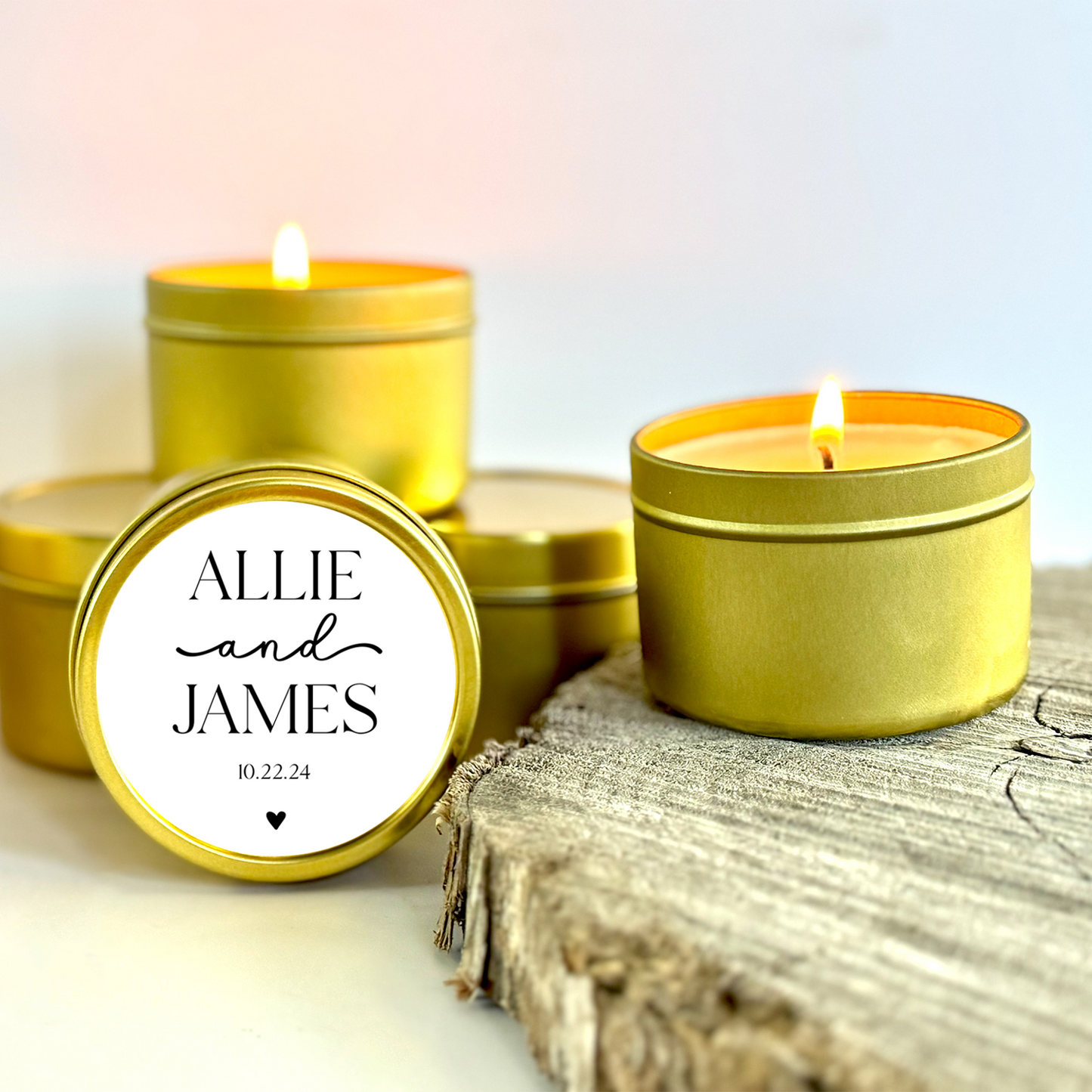 Modern Minimalist Candle Favors for Wedding | Bulk Wedding Favors for Guests