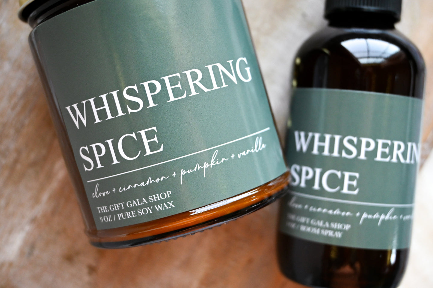 Whispering Spice Fall Candle – Toasted Pumpkin, Clove & Vanilla | Woven Autumn Collection | 16 oz Soy Candle Soy candle The Gift Gala Shop Candle Co.