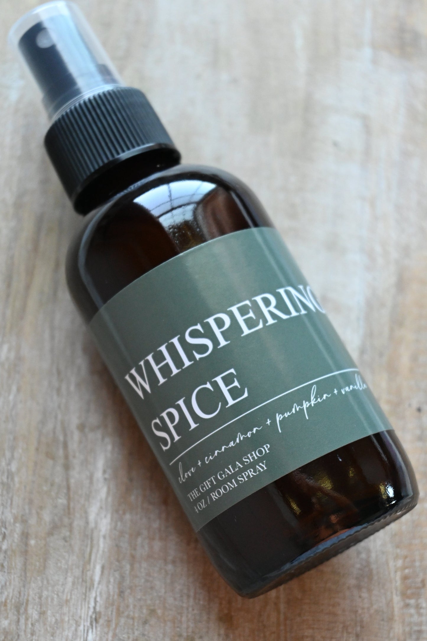 Whispering Spice Fall Room Spray – Toasted Pumpkin, Clove & Vanilla | Autumn Home Fragrance | Non-Toxic Linen & Room Mist room spray The Gift Gala Shop Candle Co.