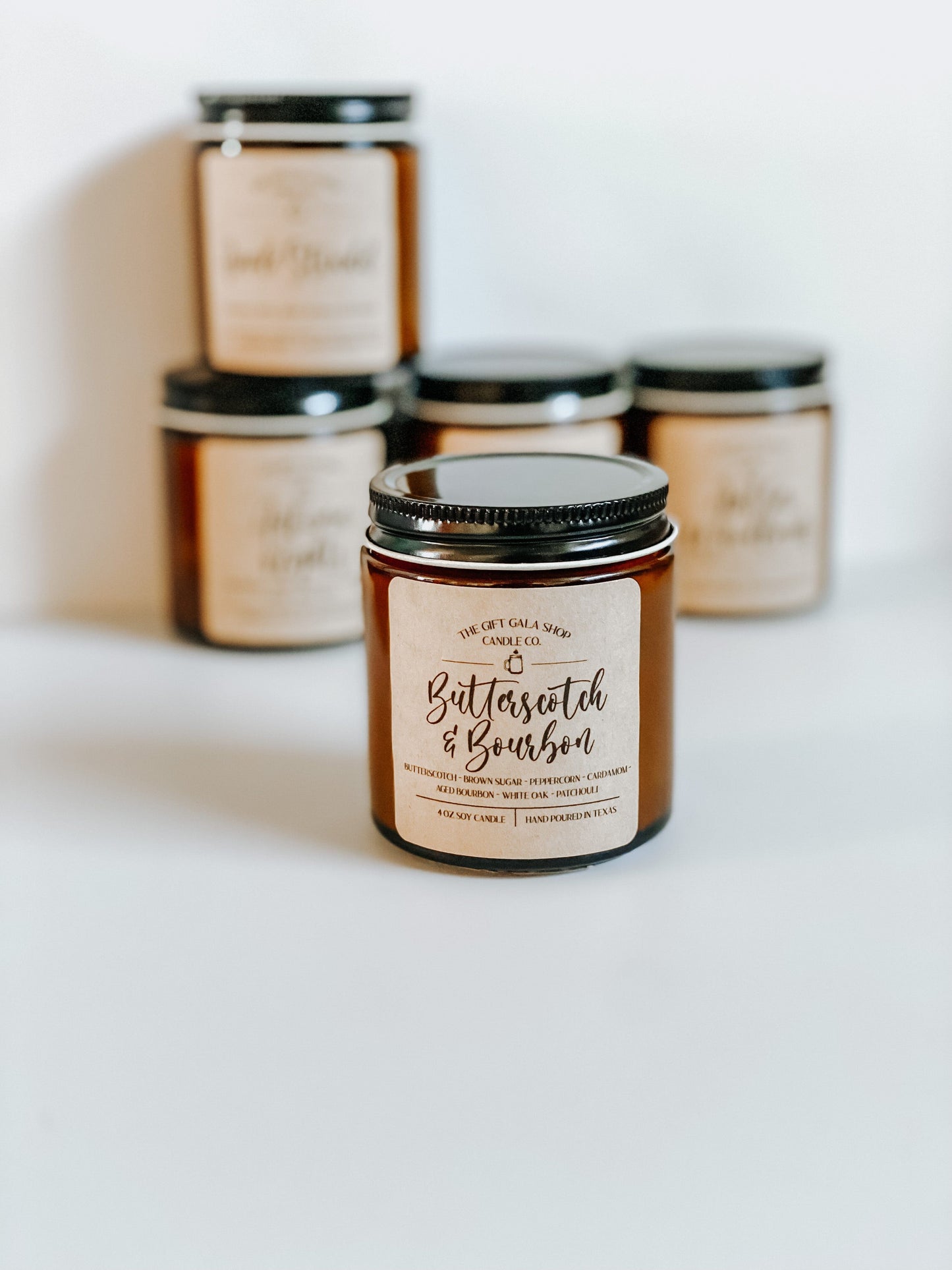 Wholesale Container Soy Candle Order Form The Gift Gala Shop Candle Co. 4 oz Straight Sided Jar Amber 12