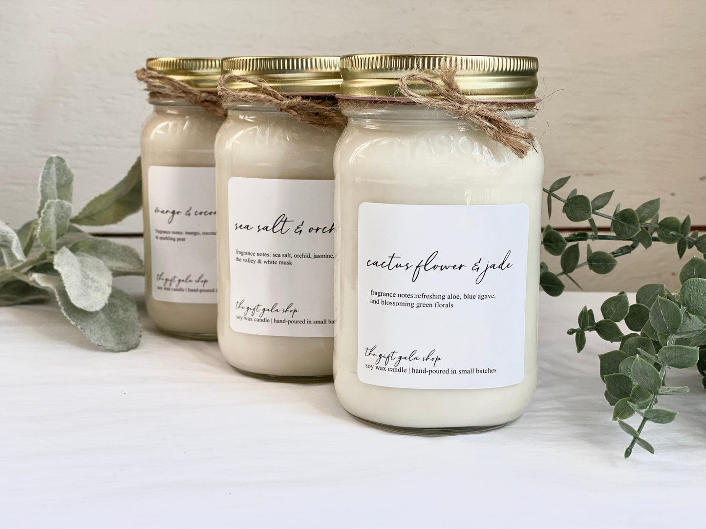 Wholesale Container Soy Candle Order Form The Gift Gala Shop Candle Co. 16 oz Mason Jar 12