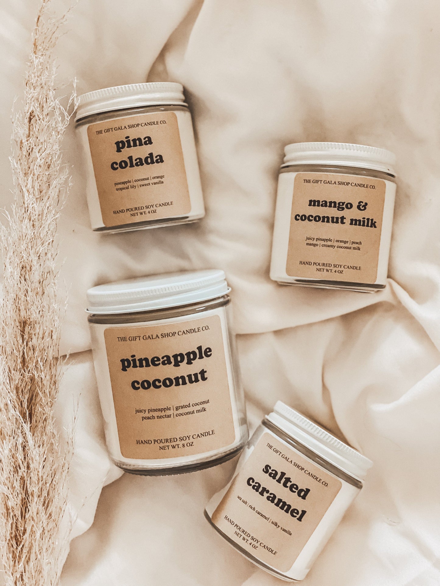 Wholesale Container Soy Candle Order Form The Gift Gala Shop Candle Co. 4 oz Straight Sided Jar Clear 12