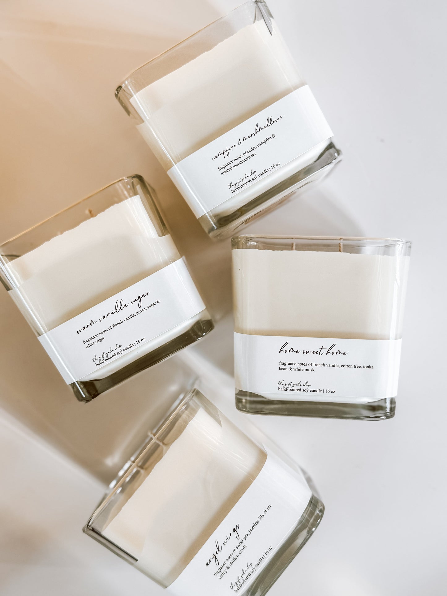 Wholesale Container Soy Candle Order Form The Gift Gala Shop Candle Co. 16 oz Square Jar 12