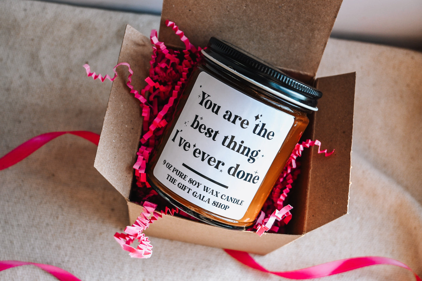 You are the Best Thing I've Ever Done Candle | Boyfriend Gift | Funny Valentines Candle Gift for Husband | 8 oz Scented Soy Candle The Gift Gala Shop Candle Co.