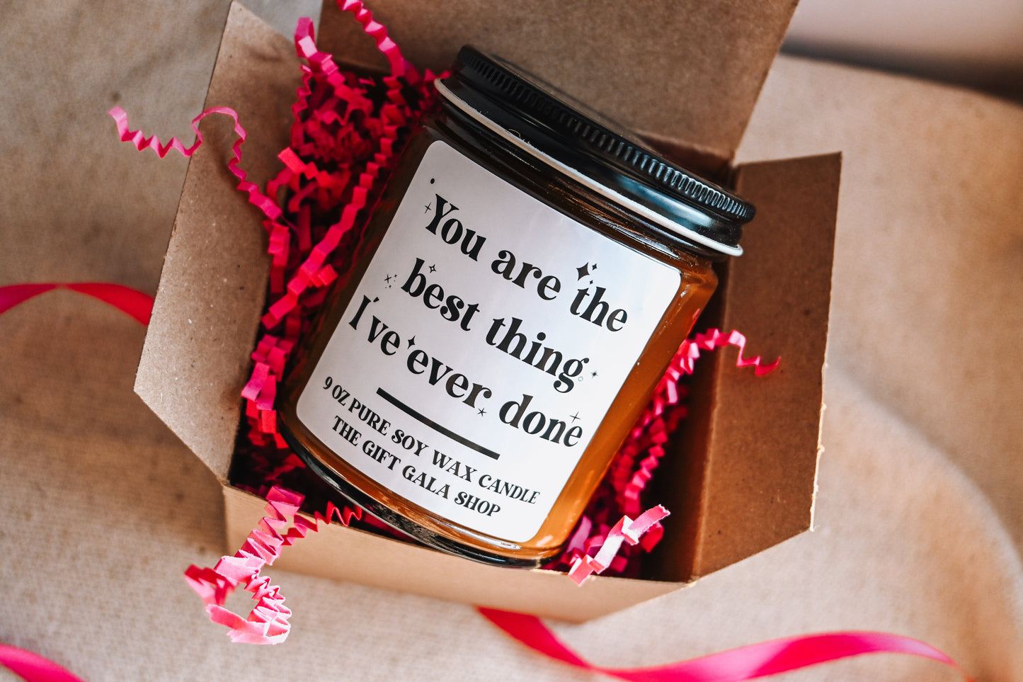 You are the Best Thing I've Ever Done Candle | Boyfriend Gift | Funny Valentines Candle Gift for Husband | 8 oz Scented Soy Candle The Gift Gala Shop Candle Co.