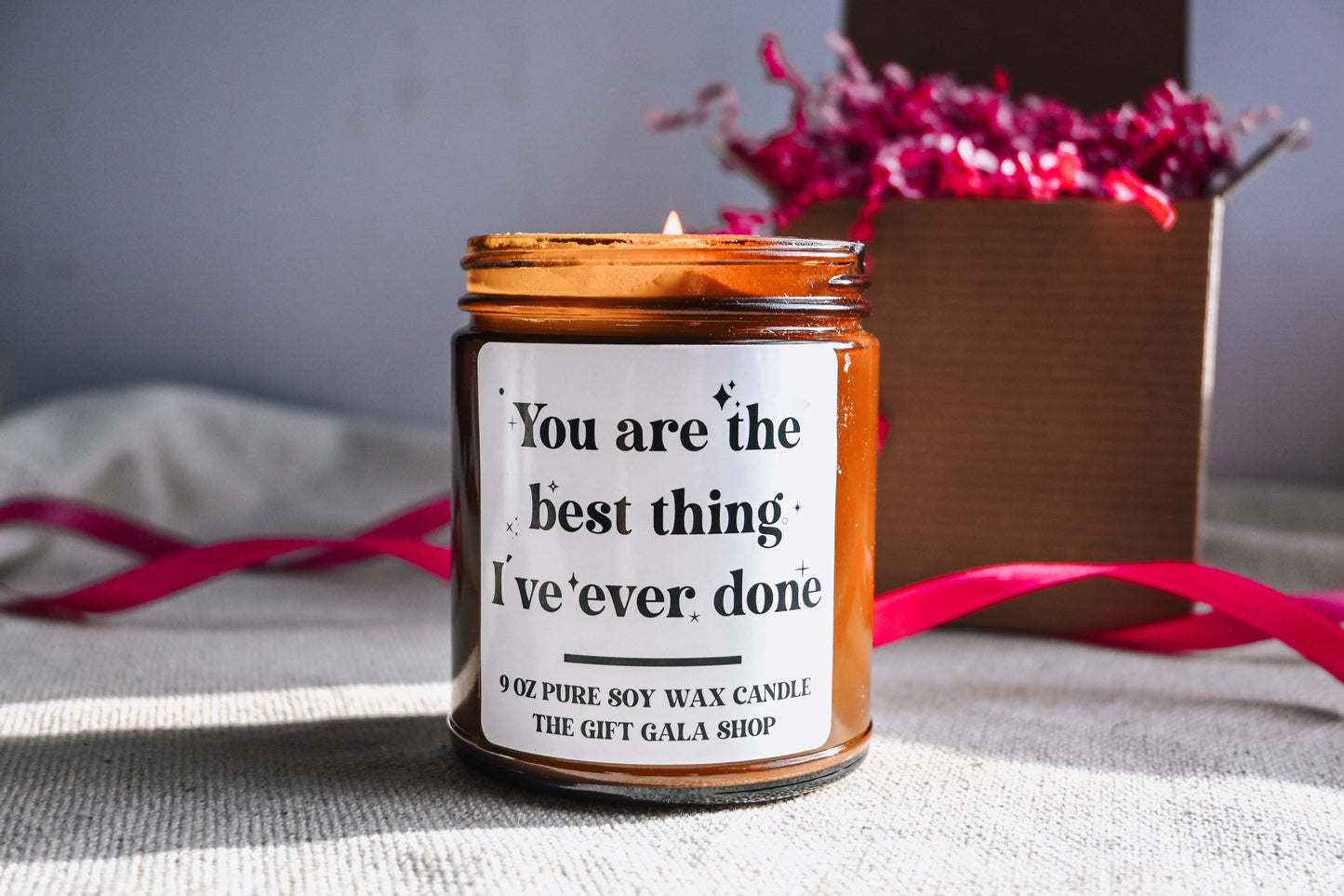 You are the Best Thing I've Ever Done Candle | Boyfriend Gift | Funny Valentines Candle Gift for Husband | 8 oz Scented Soy Candle The Gift Gala Shop Candle Co.