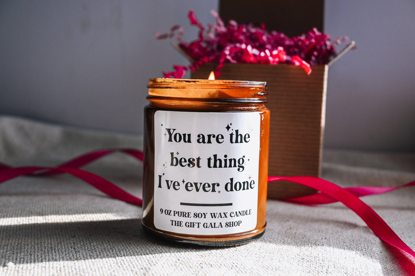 You are the Best Thing I've Ever Done Candle | Boyfriend Gift | Funny Valentines Candle Gift for Husband | 8 oz Scented Soy Candle The Gift Gala Shop Candle Co.