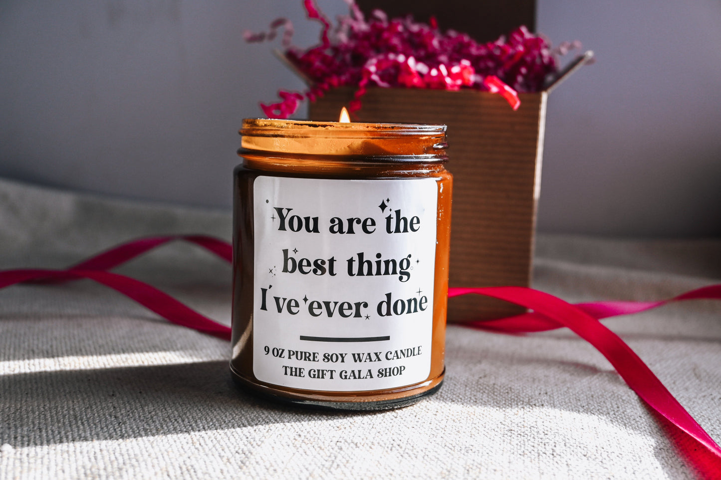 You are the Best Thing I've Ever Done Candle | Boyfriend Gift | Funny Valentines Candle Gift for Husband | 8 oz Scented Soy Candle The Gift Gala Shop Candle Co.