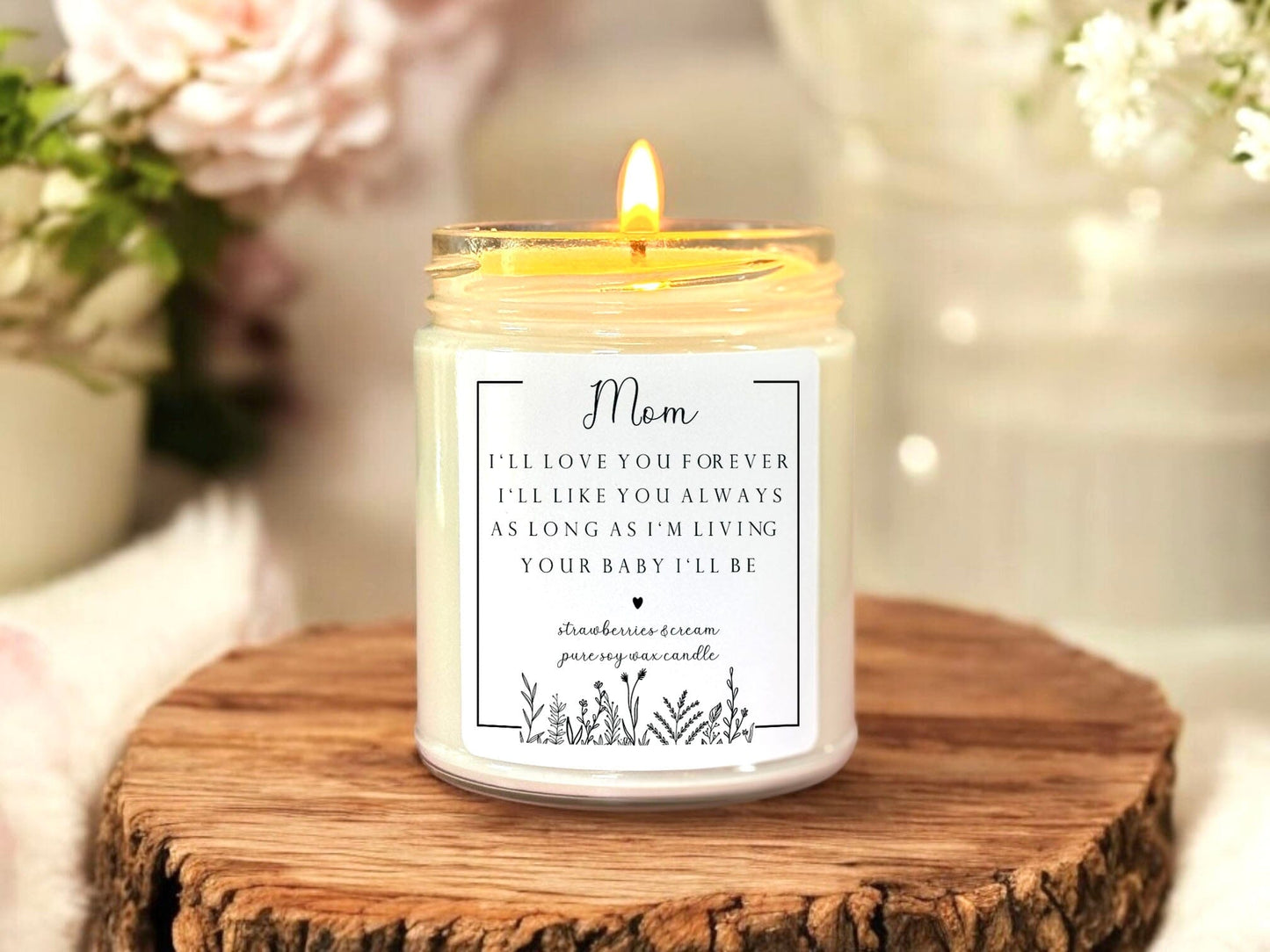 Your Baby I'll Be Scented Soy Candle | Non-Toxic, Handmade Candle | Unique Gift for New Moms, Mothers Day, & Birthday | Sentimental & Relaxing Scent The Gift Gala Shop Candle Co.