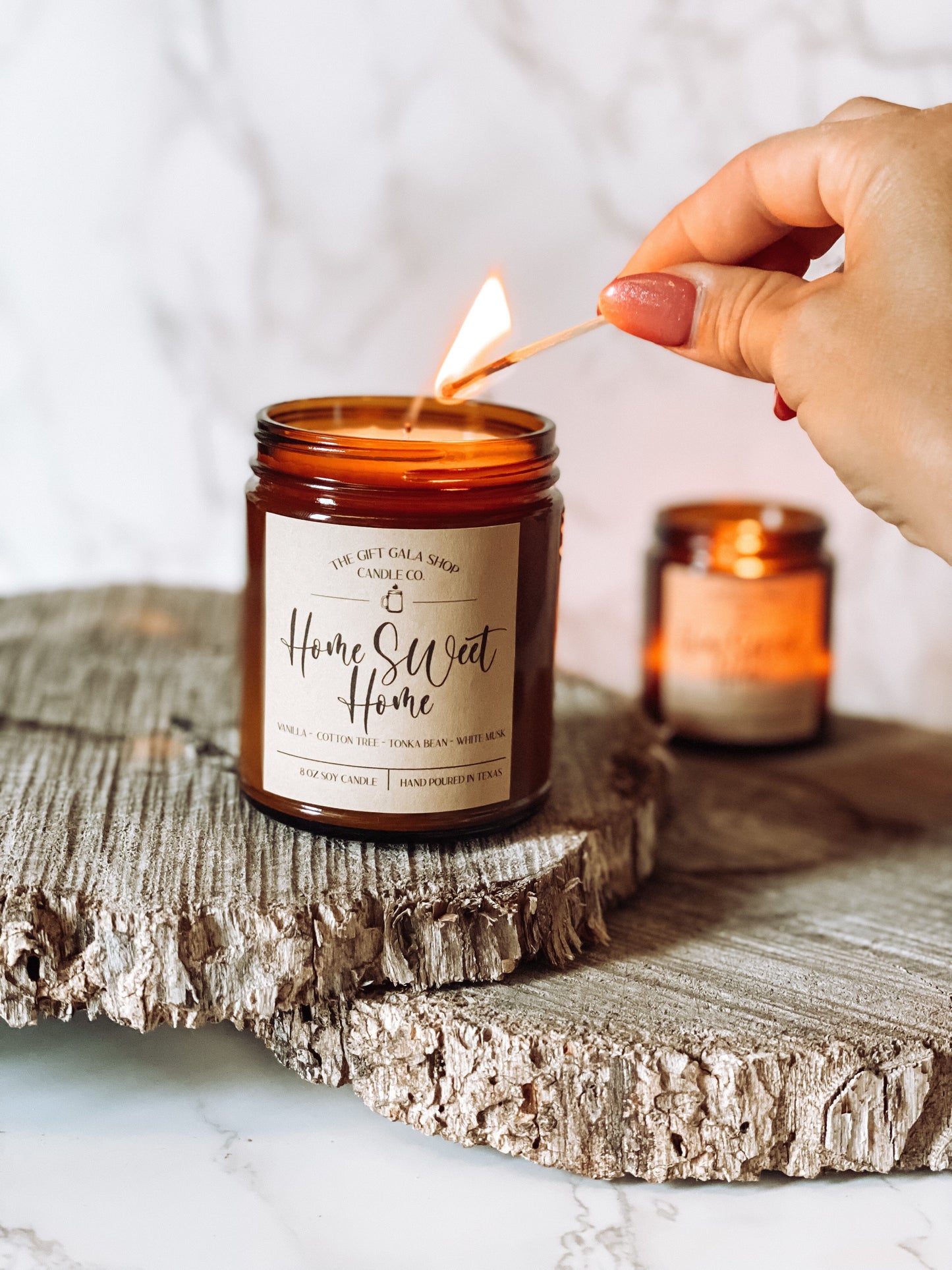 Amber Jar Soy Candle | Handmade Soy candles Soy candle Thegiftgalashop