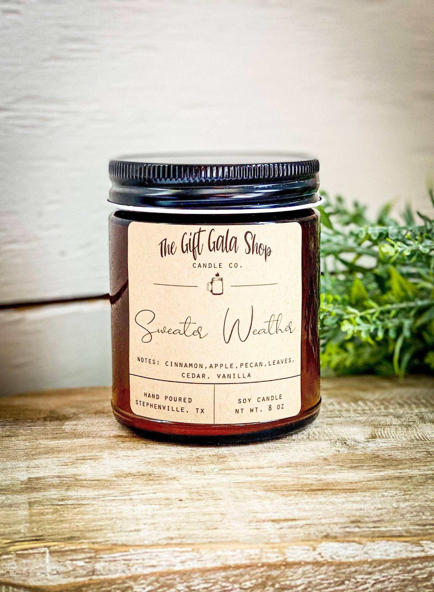 CLEARANCE Amber Jar Soy Candles Soy candle Thegiftgalashop