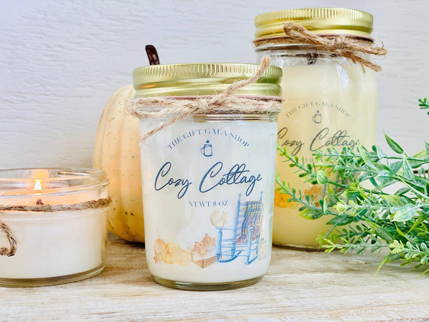 Cozy Cottage Candle | Fall Soy Candle | Vanilla Apple Candle Thegiftgalashop