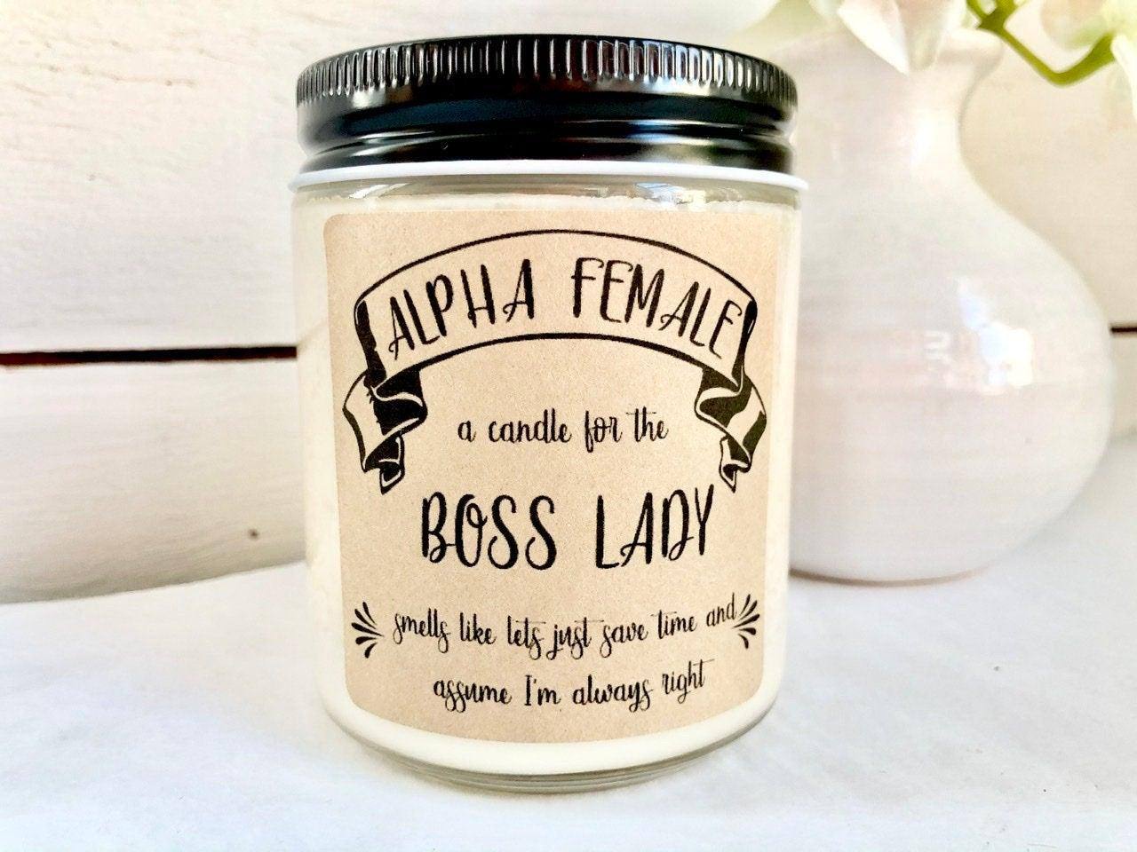 Funny Boss Lady Candle Gift  Gift Box For Boss Woman – The Gift