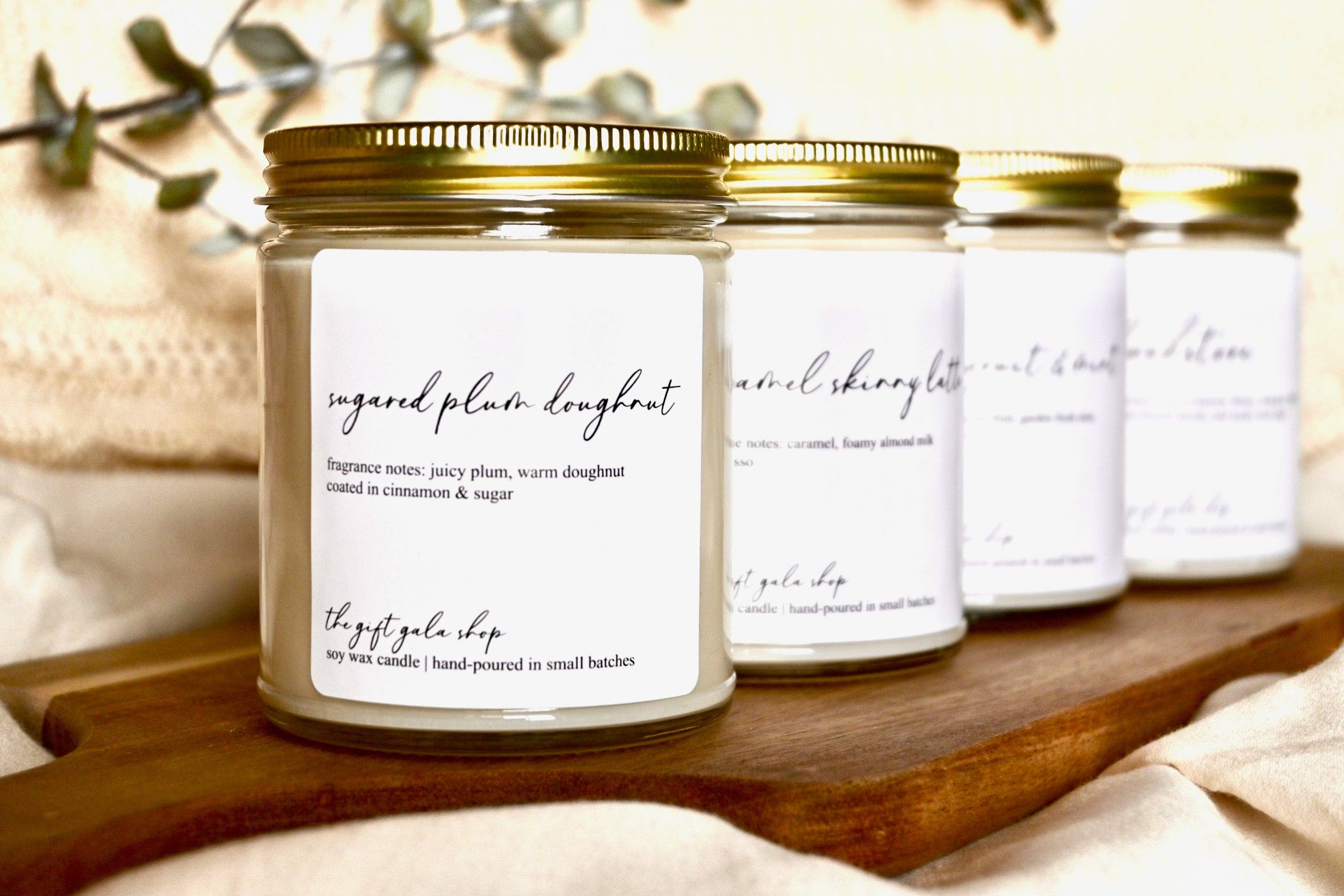 Soy Candle//half-pint// 8oz// 16 Oz Mason Jar Candle//choose Your Scent//  Container Candle //hand Poured 